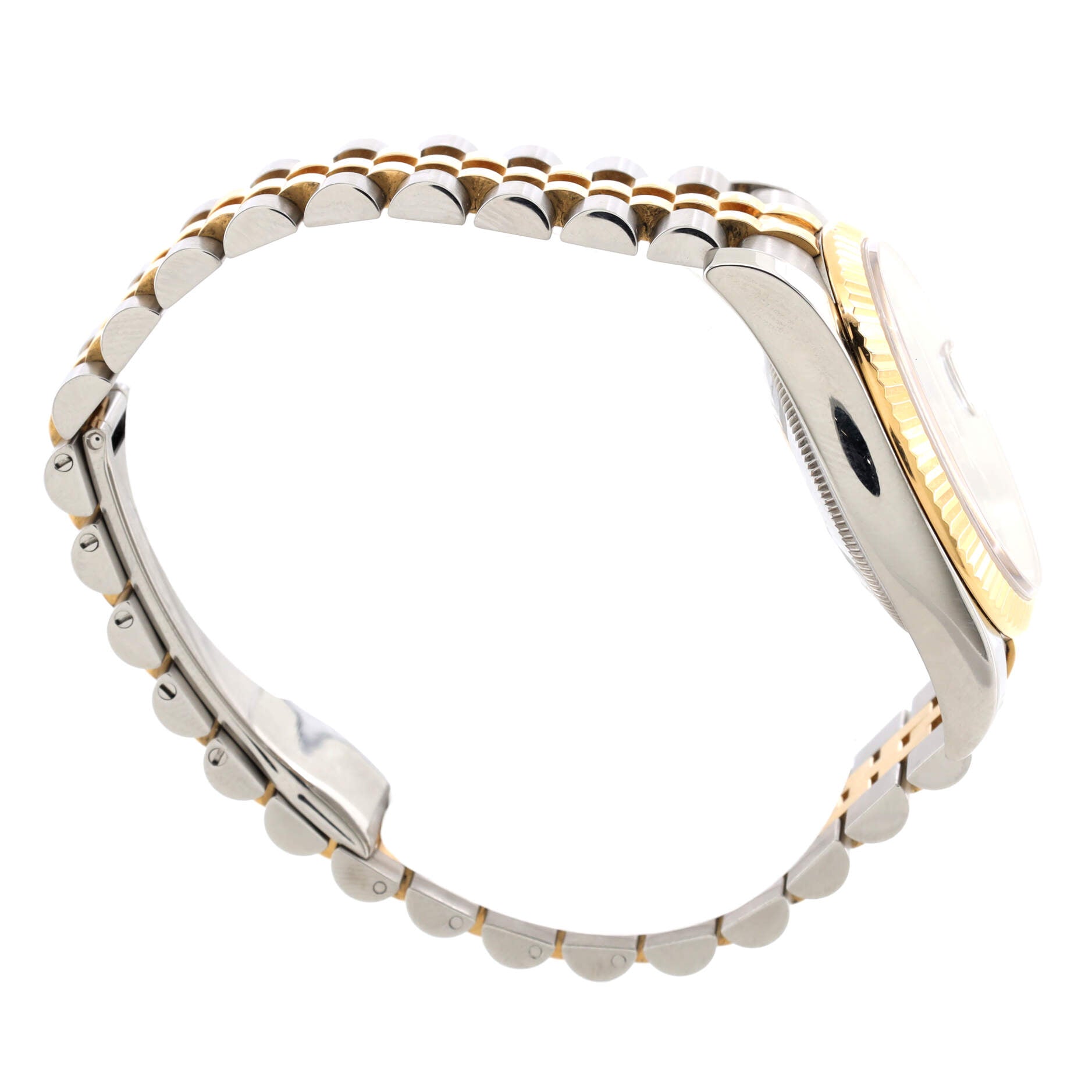 Oyster Perpetual Datejust Automatic Watch Stainless Steel and Yellow Gold with Diamond Markers 36