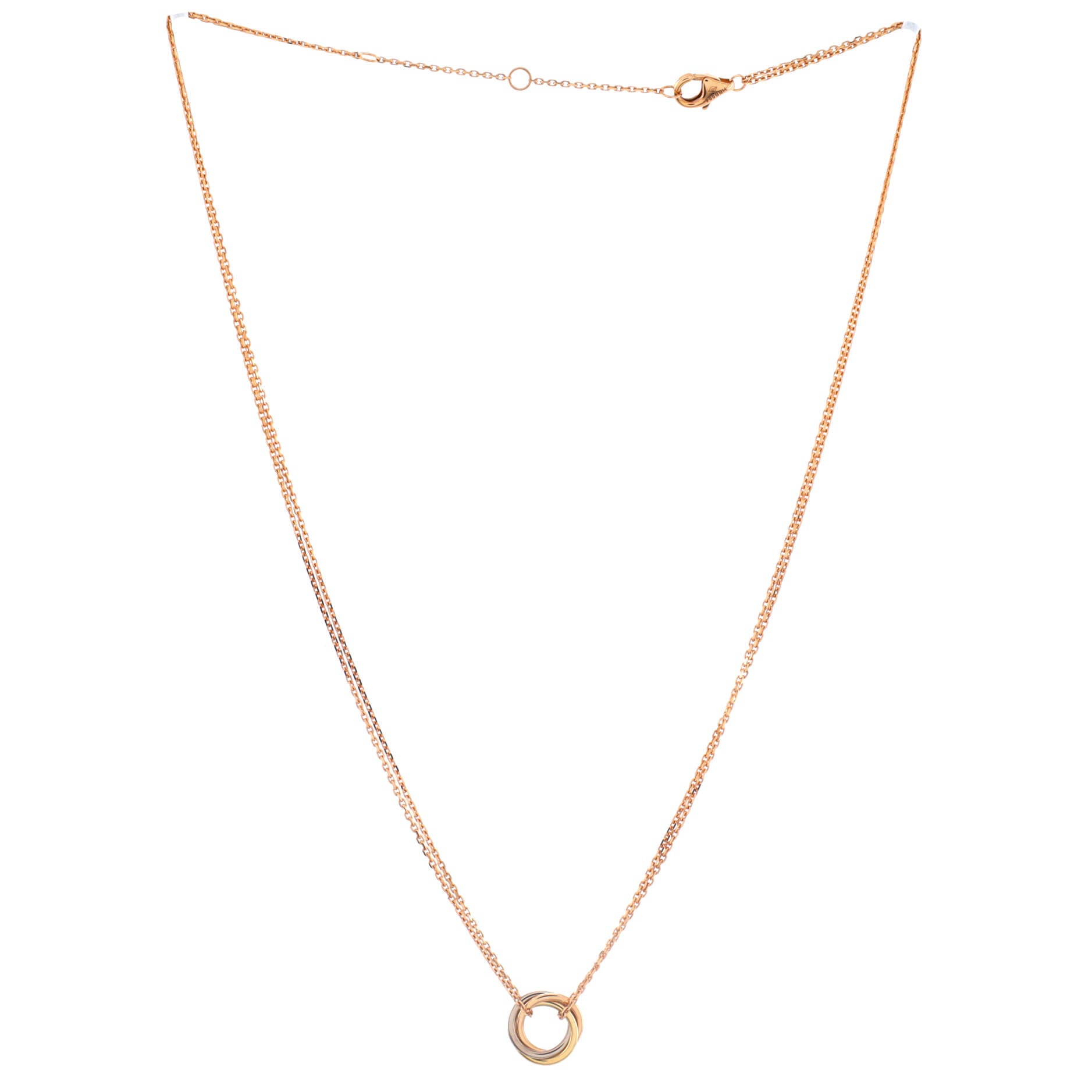 Trinity Choker Necklace 18K Tricolor Gold