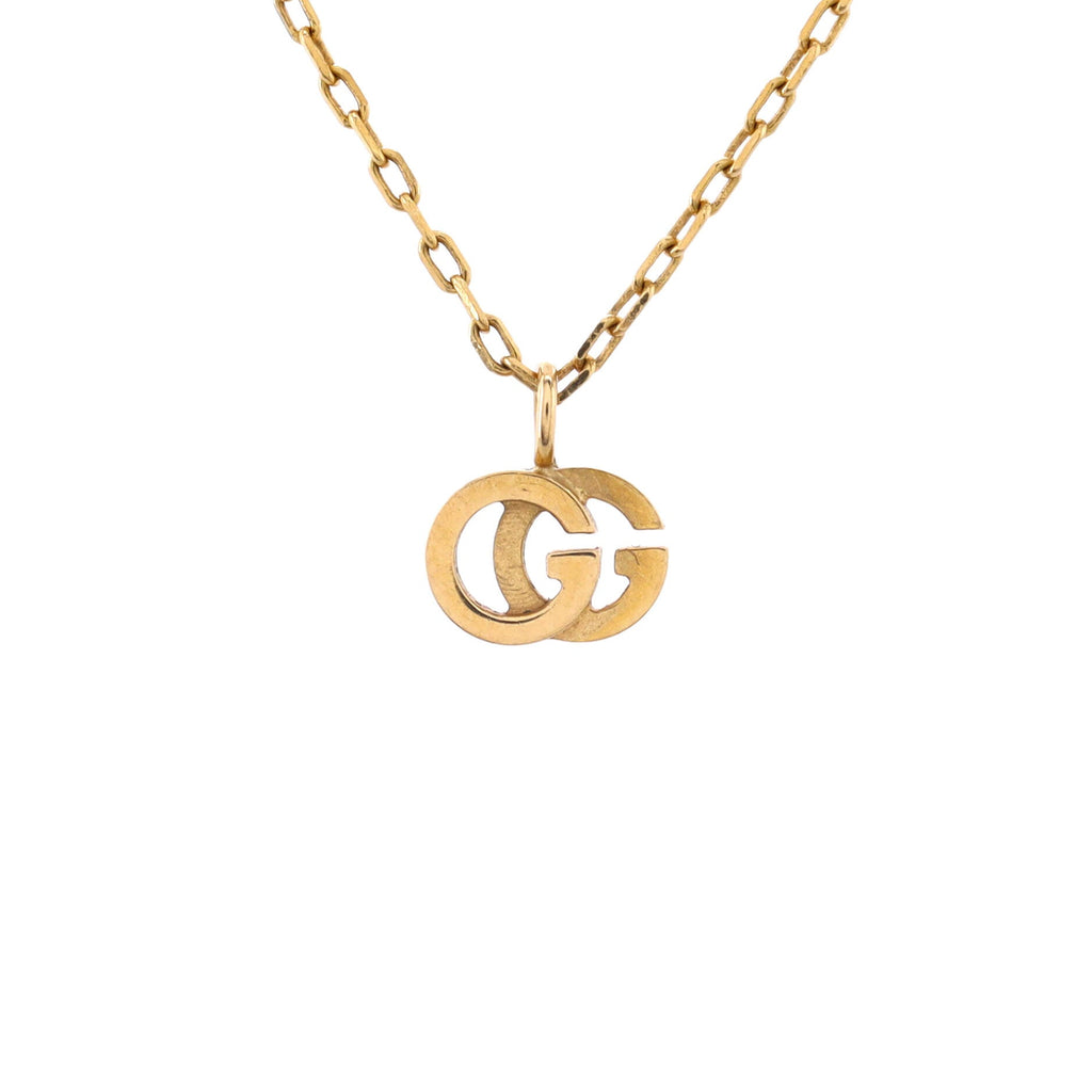 GG Running Necklace 18K Yellow Gold with Blue Topaz