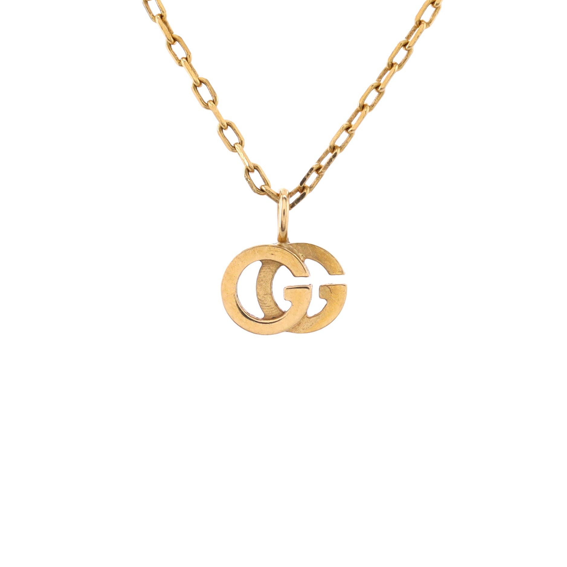 GG Running Necklace 18K Yellow Gold with Blue Topaz