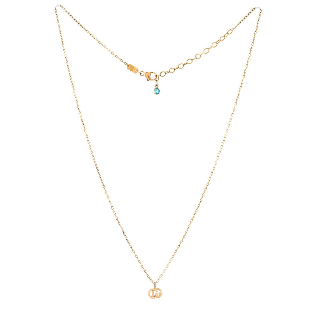 GG Running Necklace 18K Yellow Gold with Blue Topaz