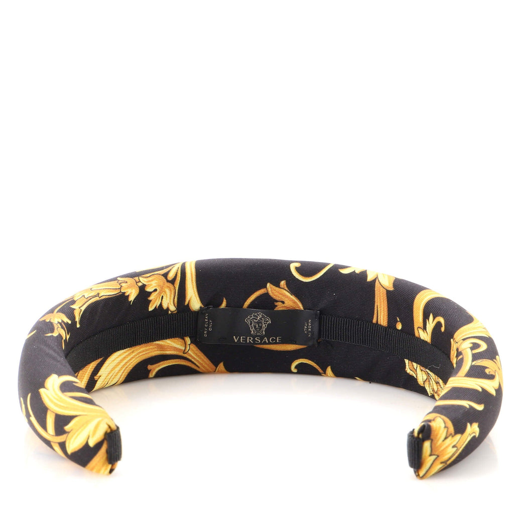 Headband Barocco Print Satin