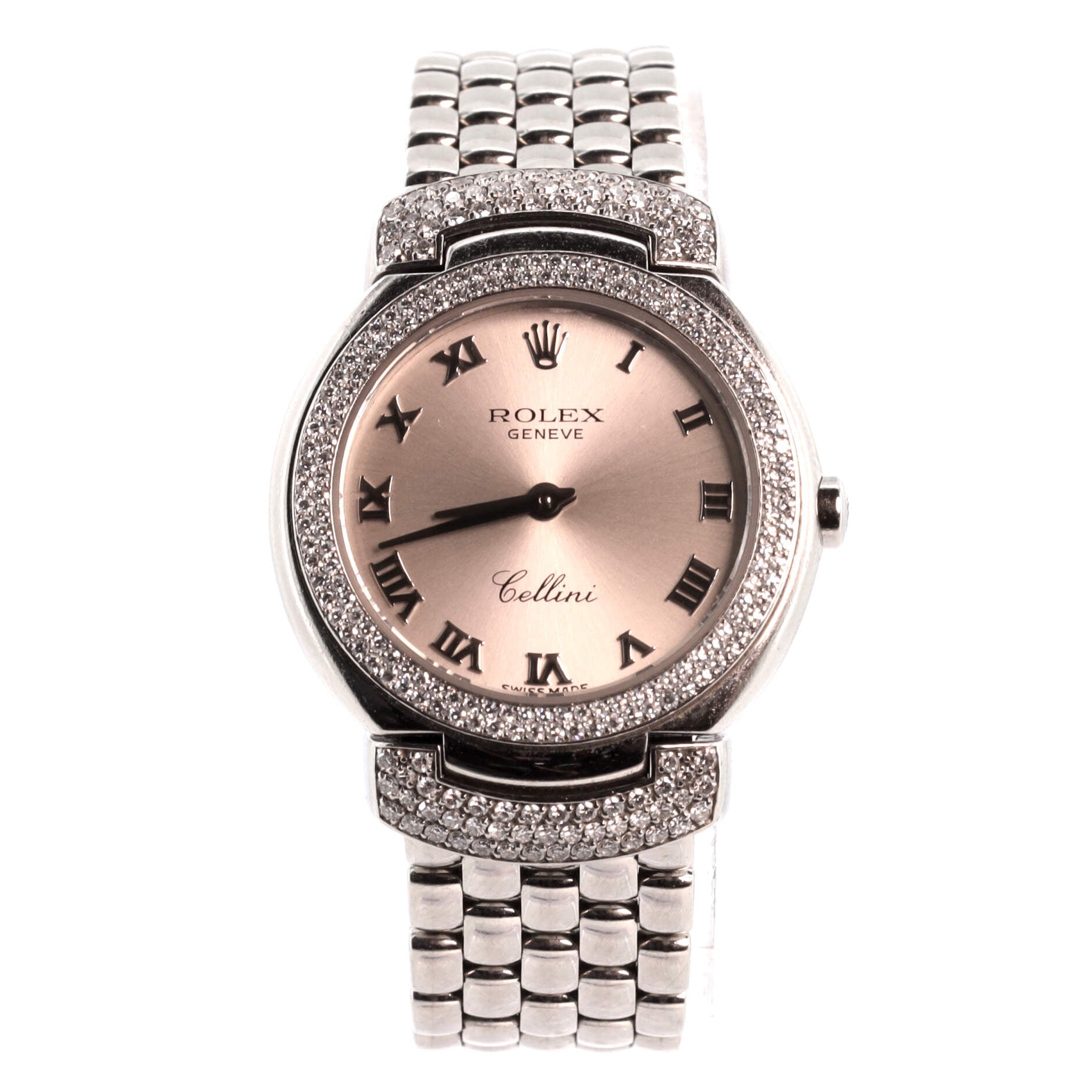 Cellini Cellissima Quartz Watch White Gold with Diamond Bezel and Lugs 26