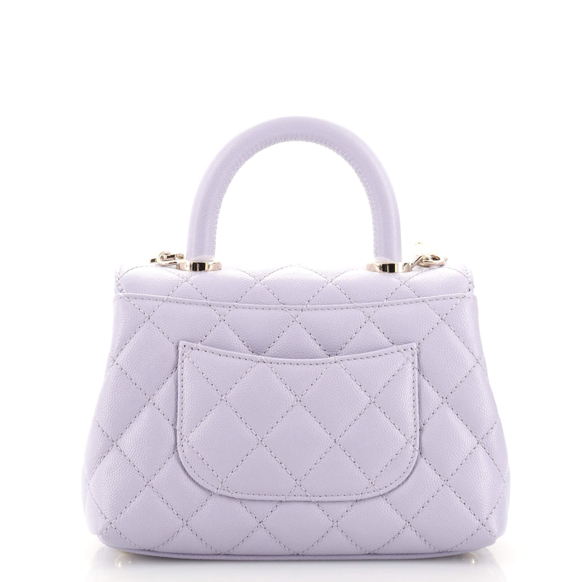 Coco Top Handle Bag Quilted Caviar Extra Mini