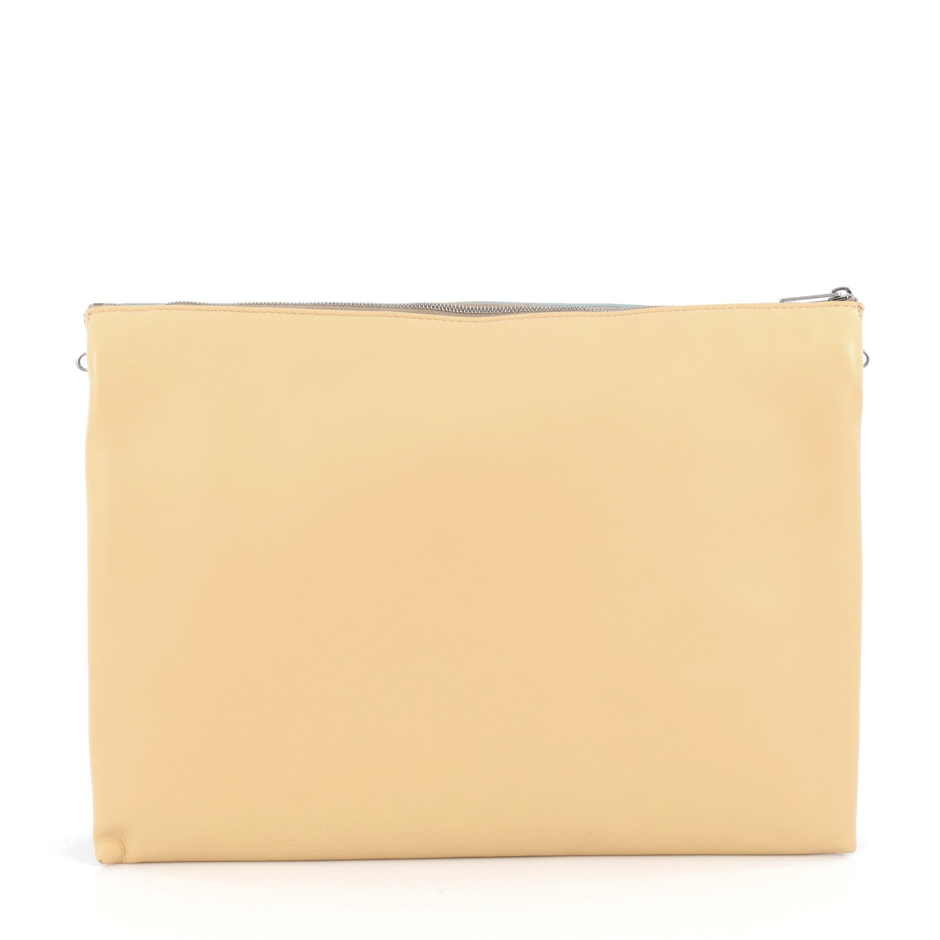 Trio Chain Clutch Leather