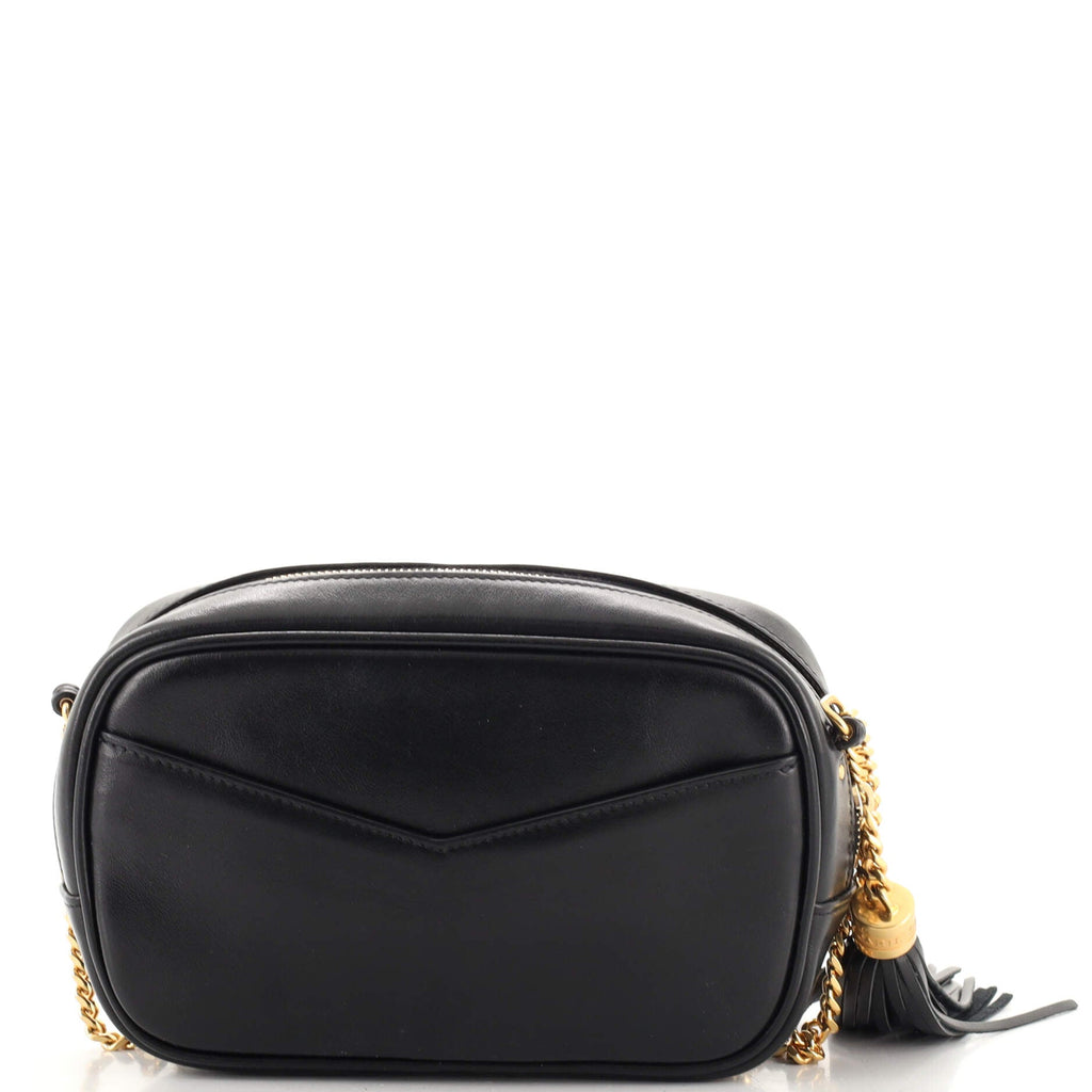 Lou Camera Bag Printed Canvas and Leather Mini