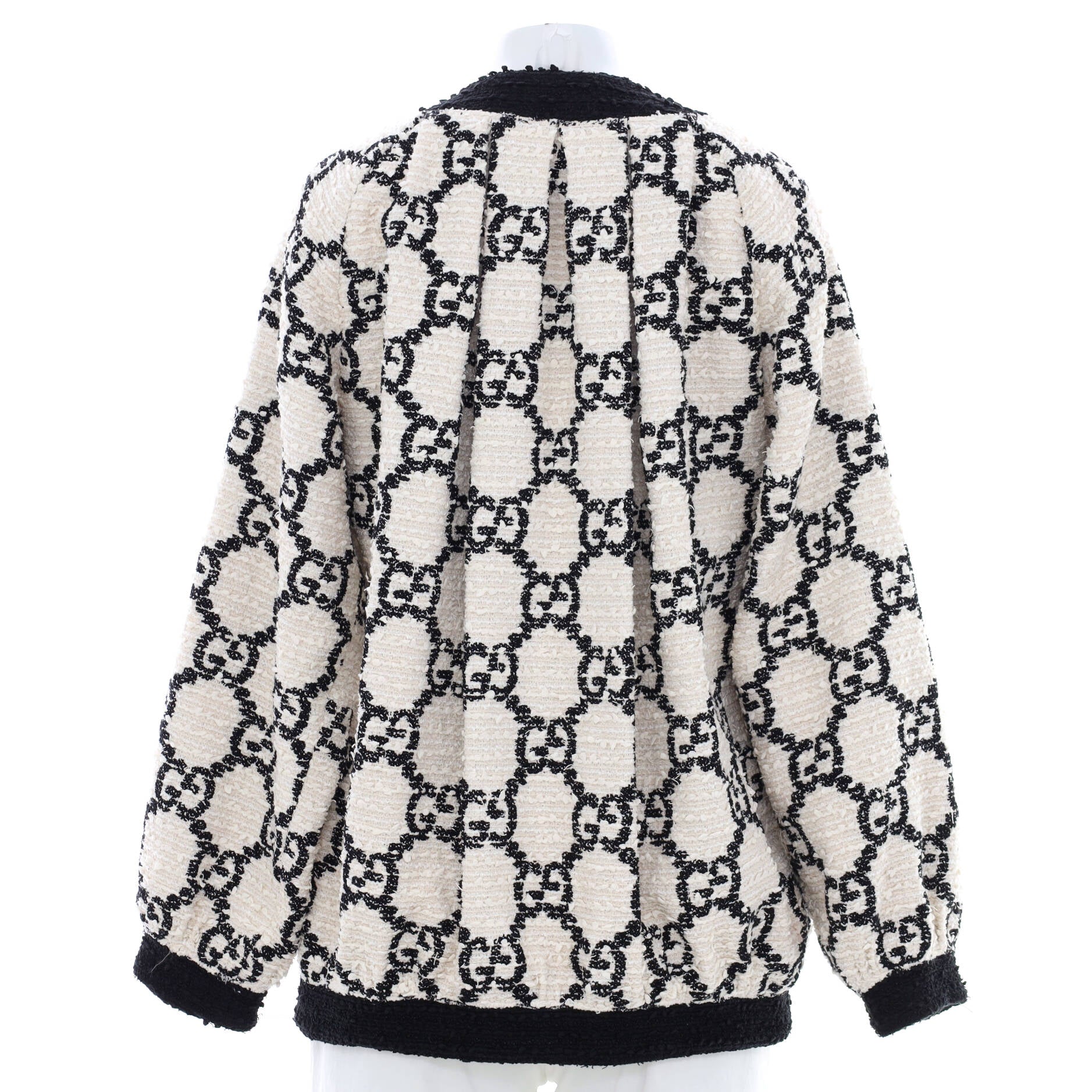 Women's Oversized Button Up Jacket GG Tweed