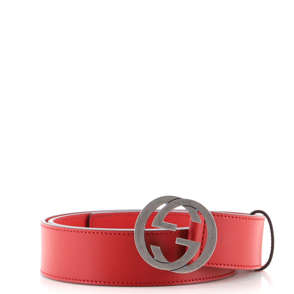Interlocking G Belt (Outlet) Leather Wide 95