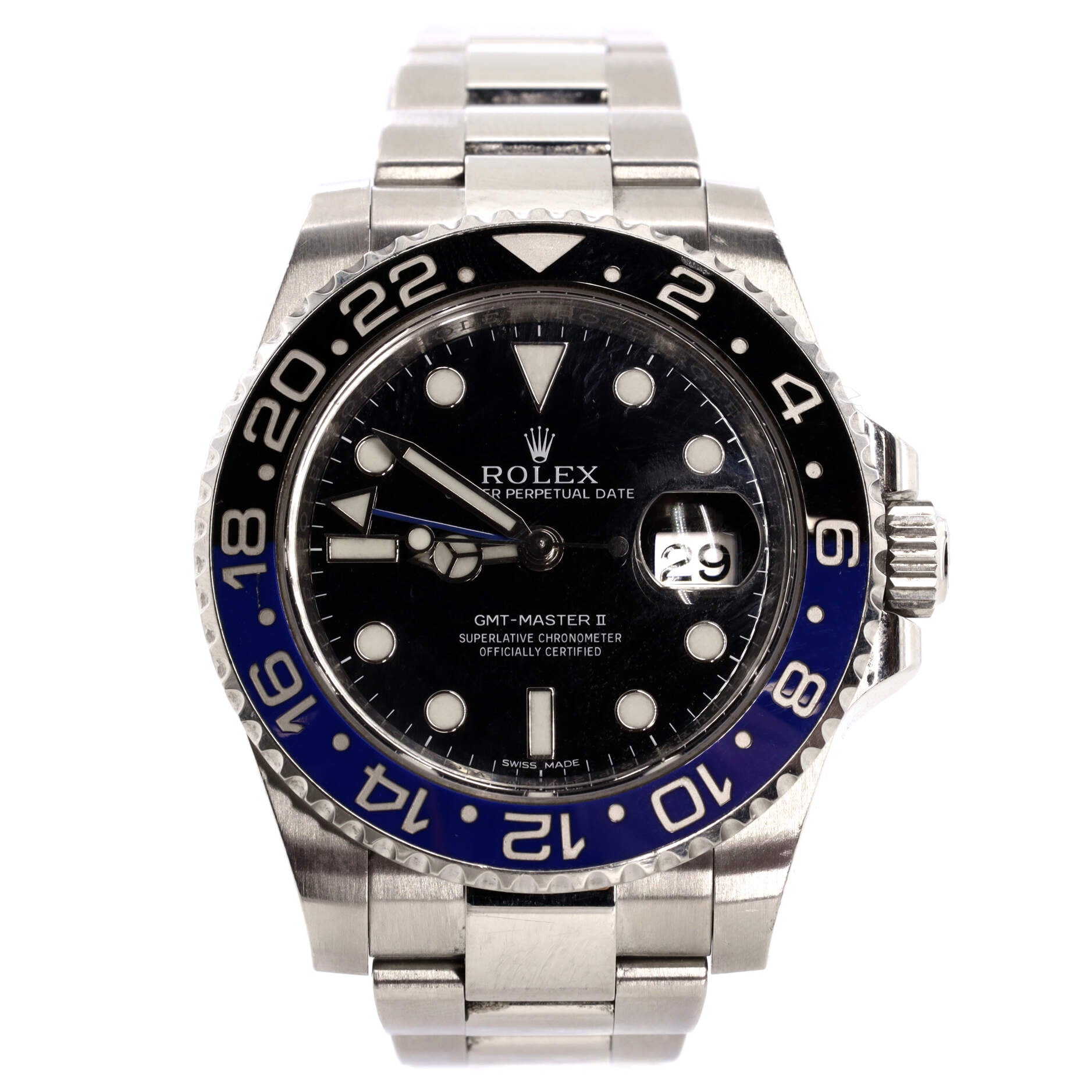 Oyster Perpetual Date GMT-Master II Batman Automatic Watch Stainless Steel and Cerachrom 40