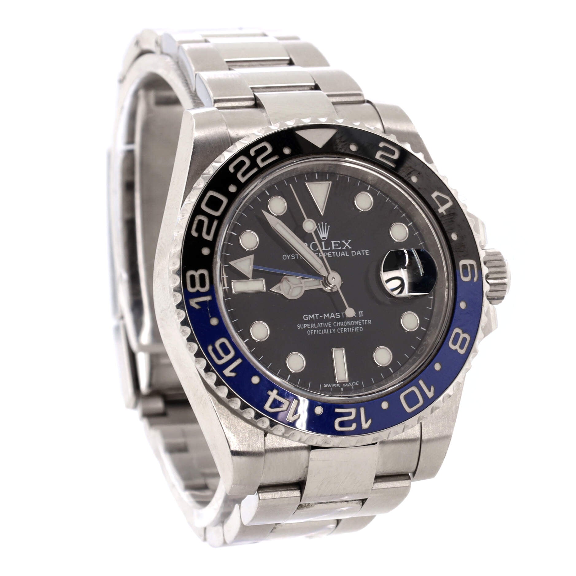Oyster Perpetual Date GMT-Master II Batman Automatic Watch Stainless Steel and Cerachrom 40