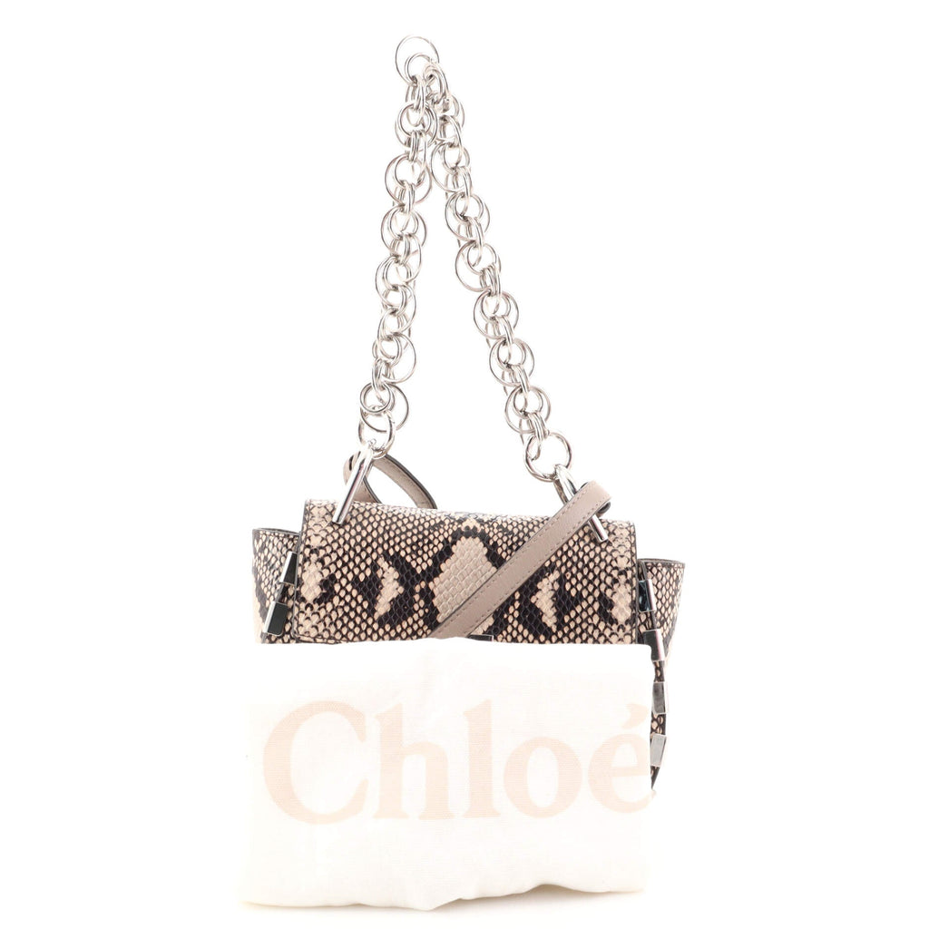Drew Bijou Crossbody Bag Python Embossed Leather Mini