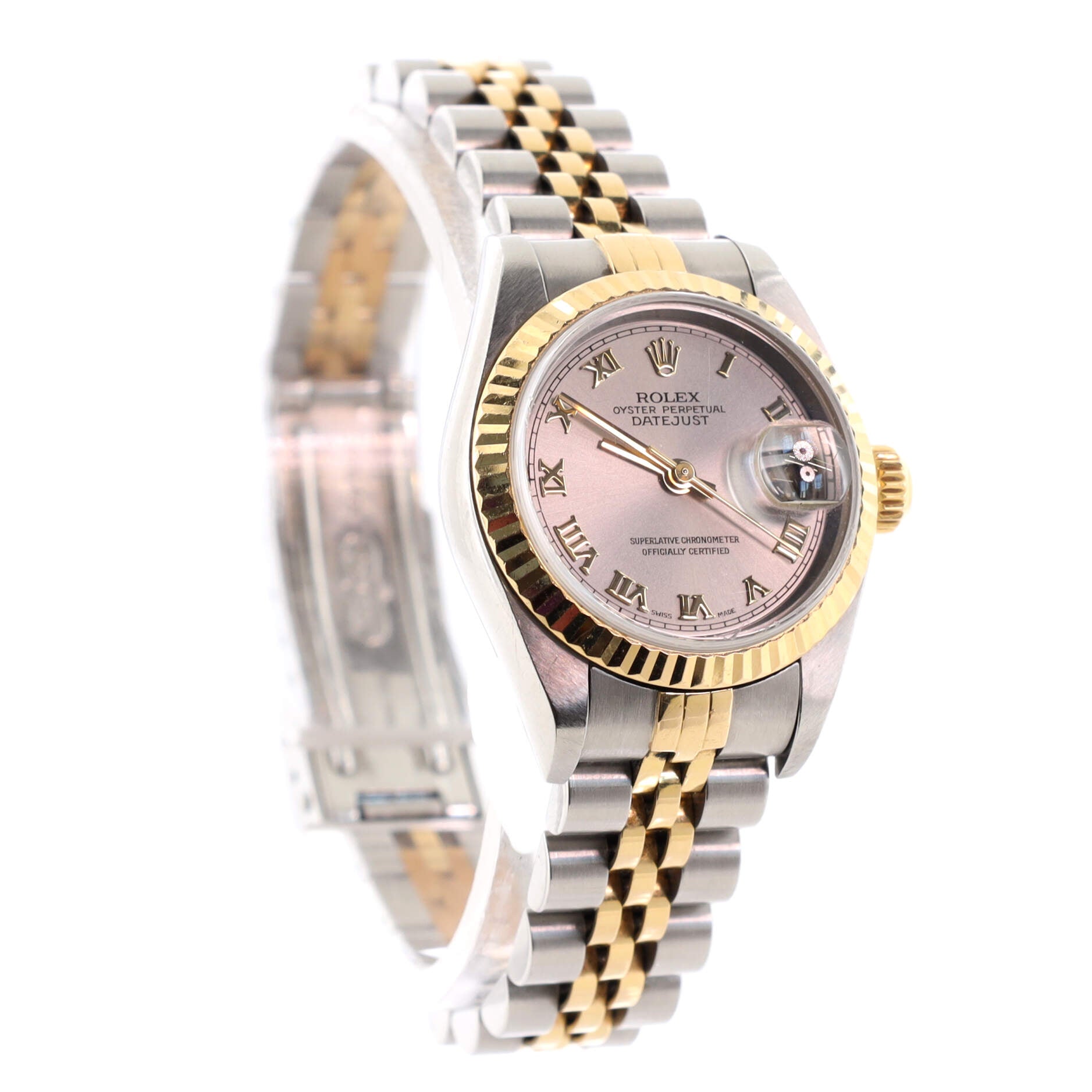 Oyster Perpetual Datejust Automatic Watch Stainless Steel and Yellow Gold 26