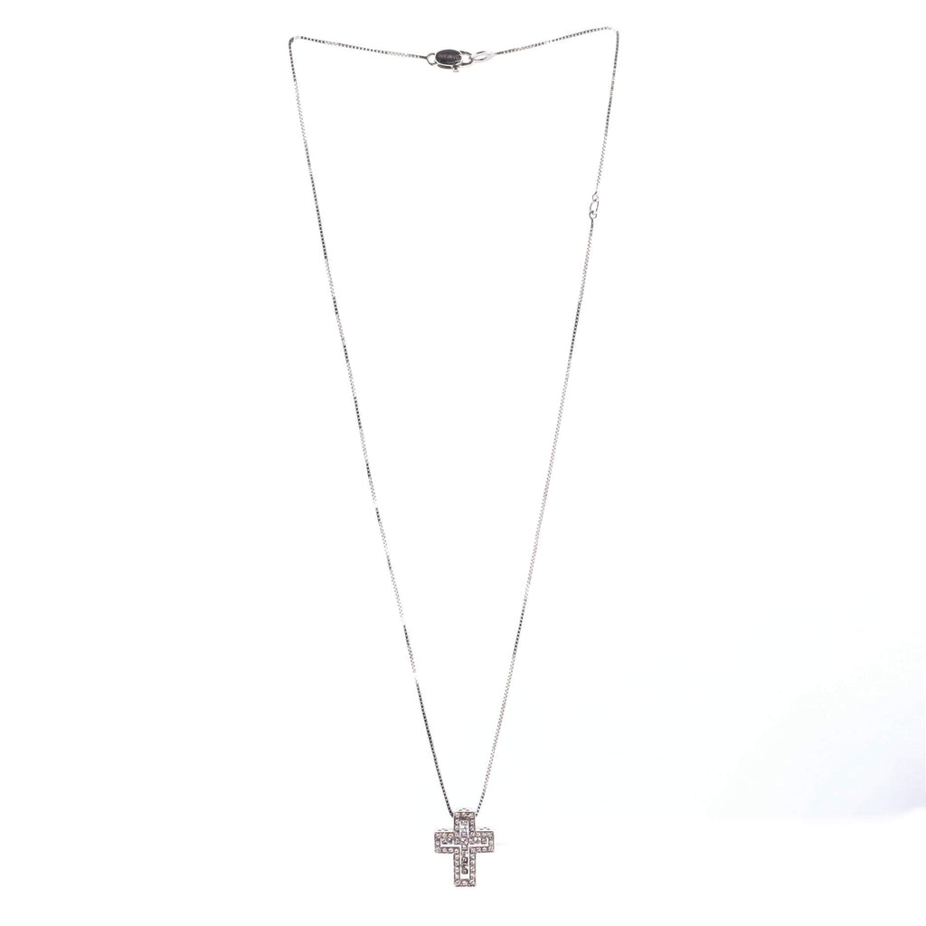 Belle Epoque Pendant Necklace 18K White Gold and Diamonds 16mm