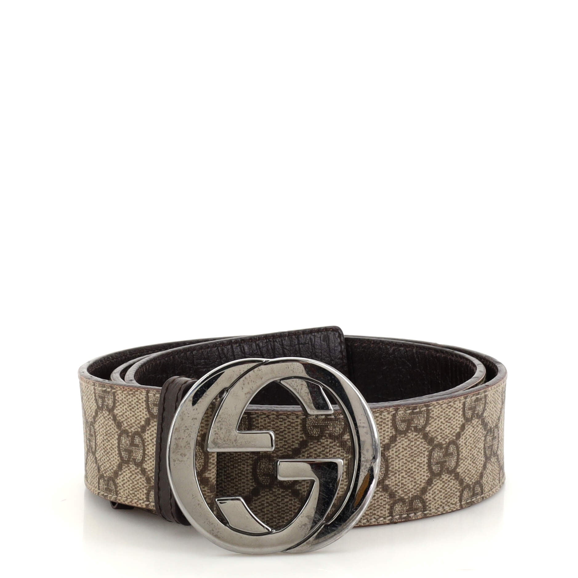 Interlocking G Belt GG Coated Canvas Medium 90