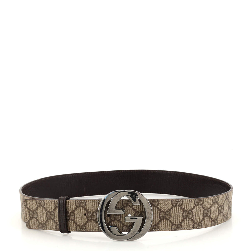 Interlocking G Belt GG Coated Canvas Medium 90