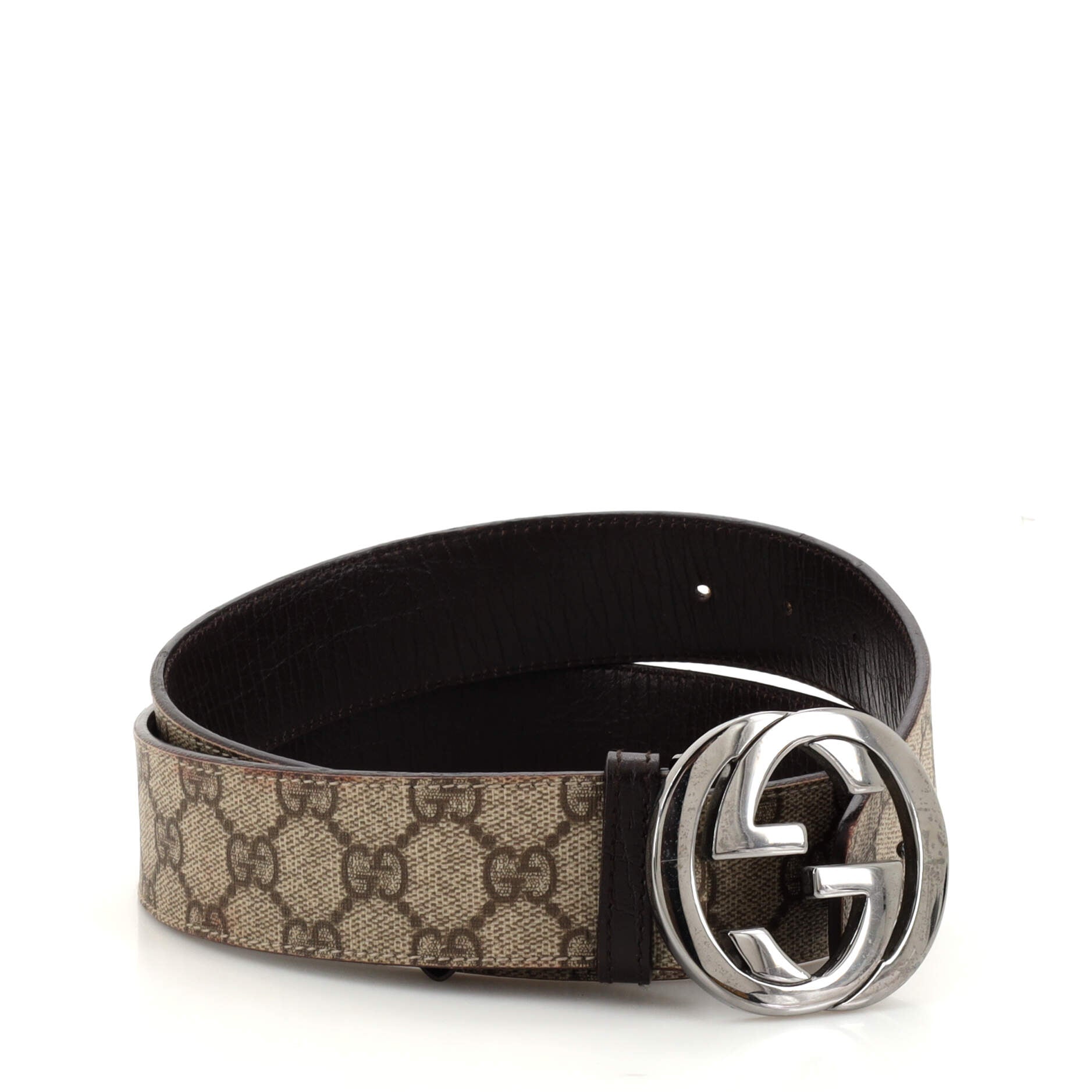 Interlocking G Belt GG Coated Canvas Medium 90