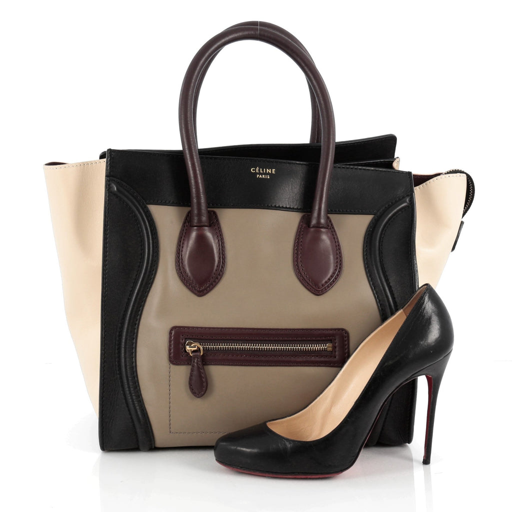 Multicolor Luggage Handbag Leather Mini