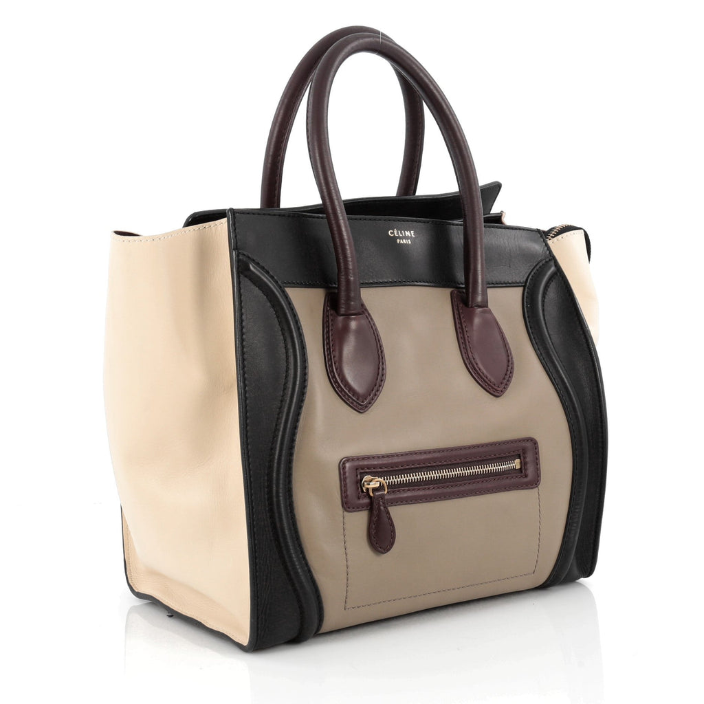 Multicolor Luggage Handbag Leather Mini