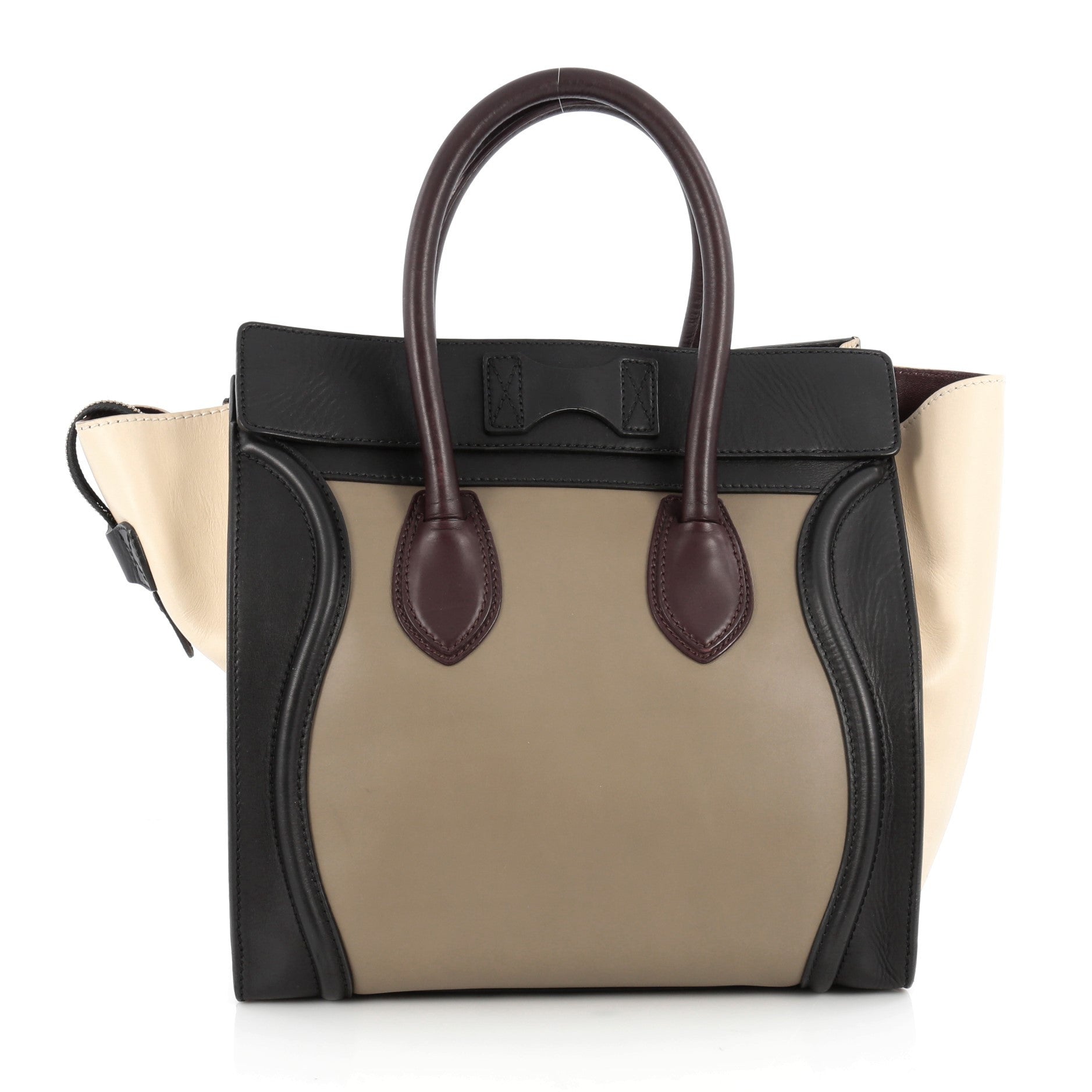 Multicolor Luggage Handbag Leather Mini