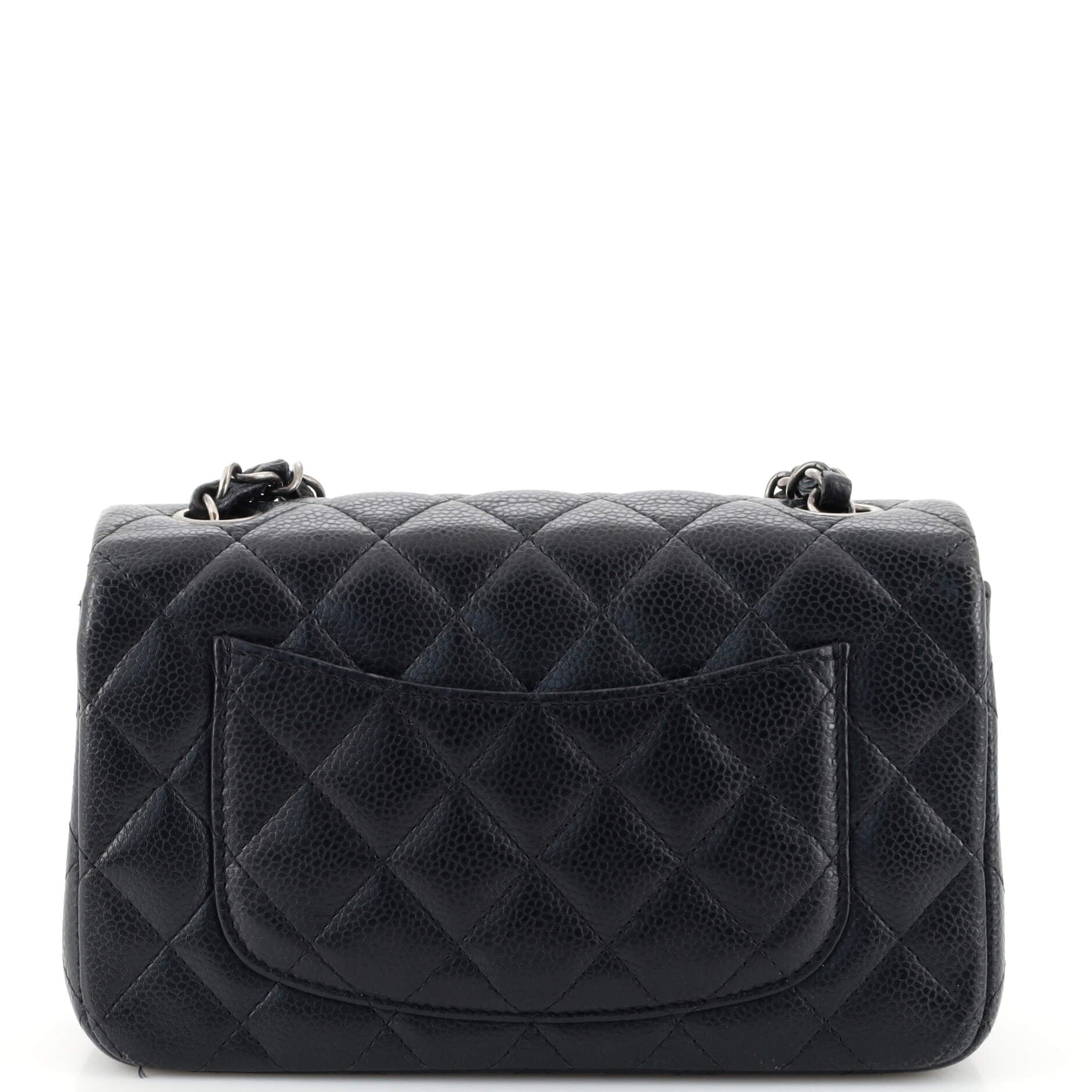 Classic Single Flap Bag Quilted Caviar Mini