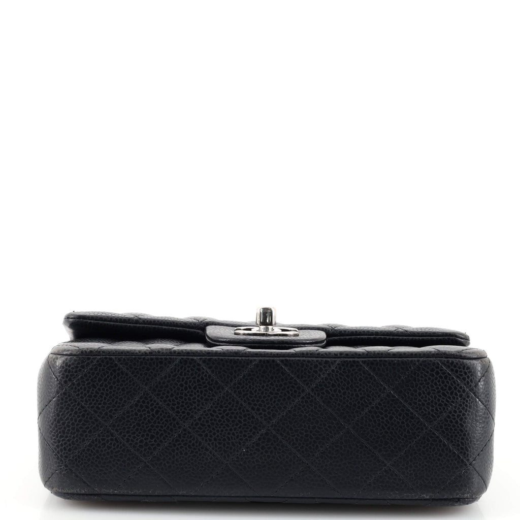 Classic Single Flap Bag Quilted Caviar Mini