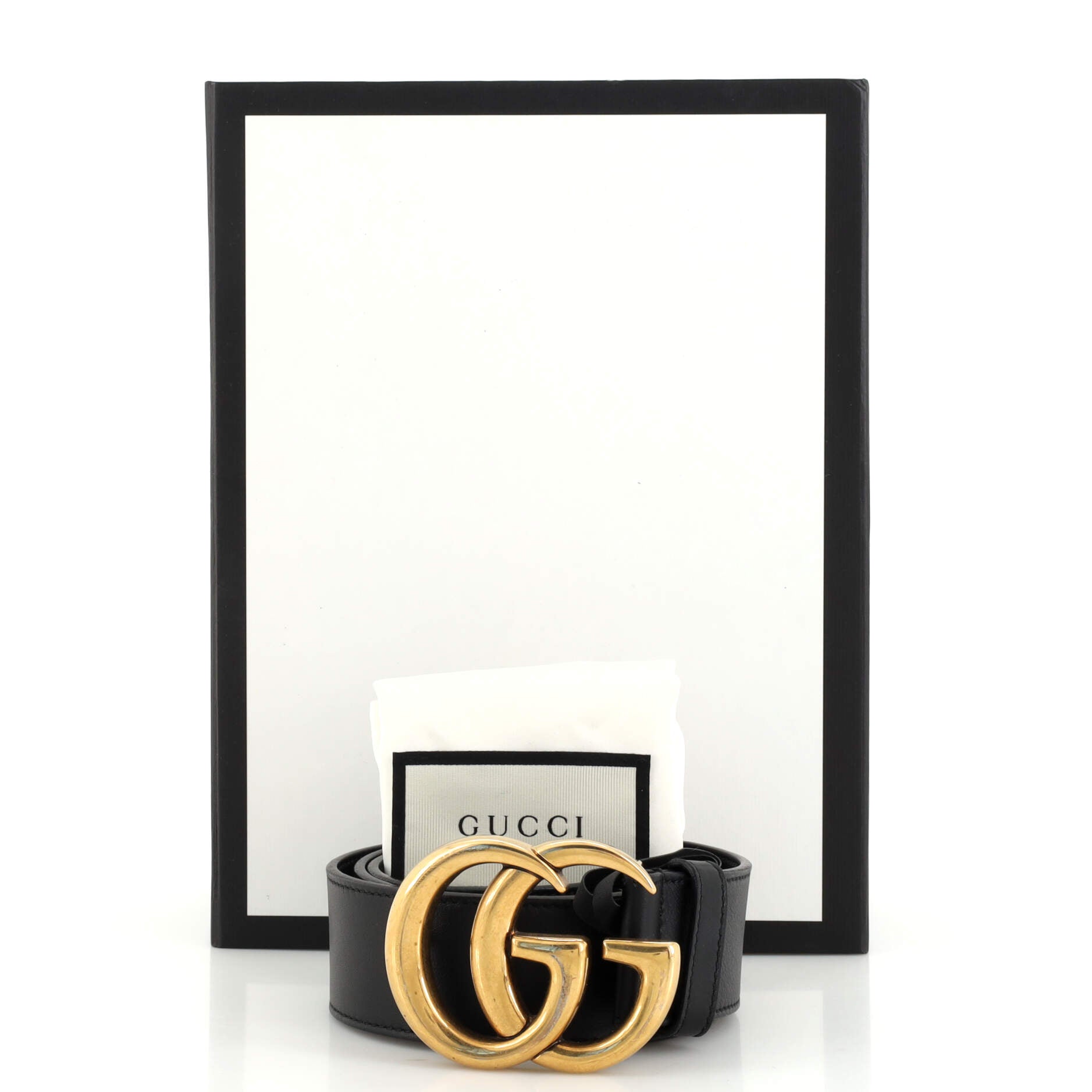 GG Marmont Belt Leather Medium 80