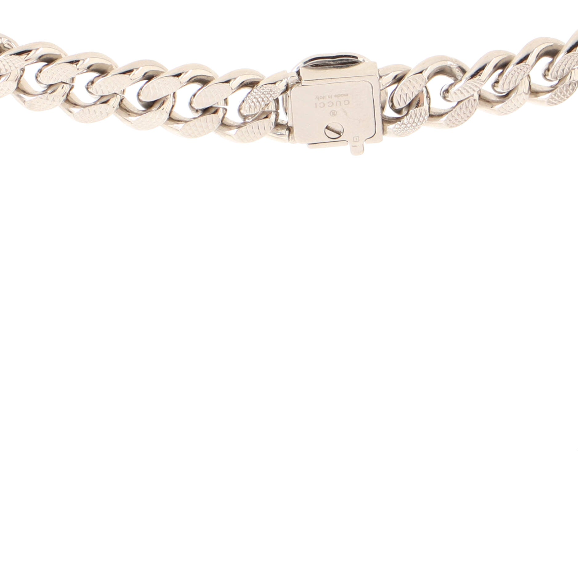 Logo Charm Chain Necklace Metal