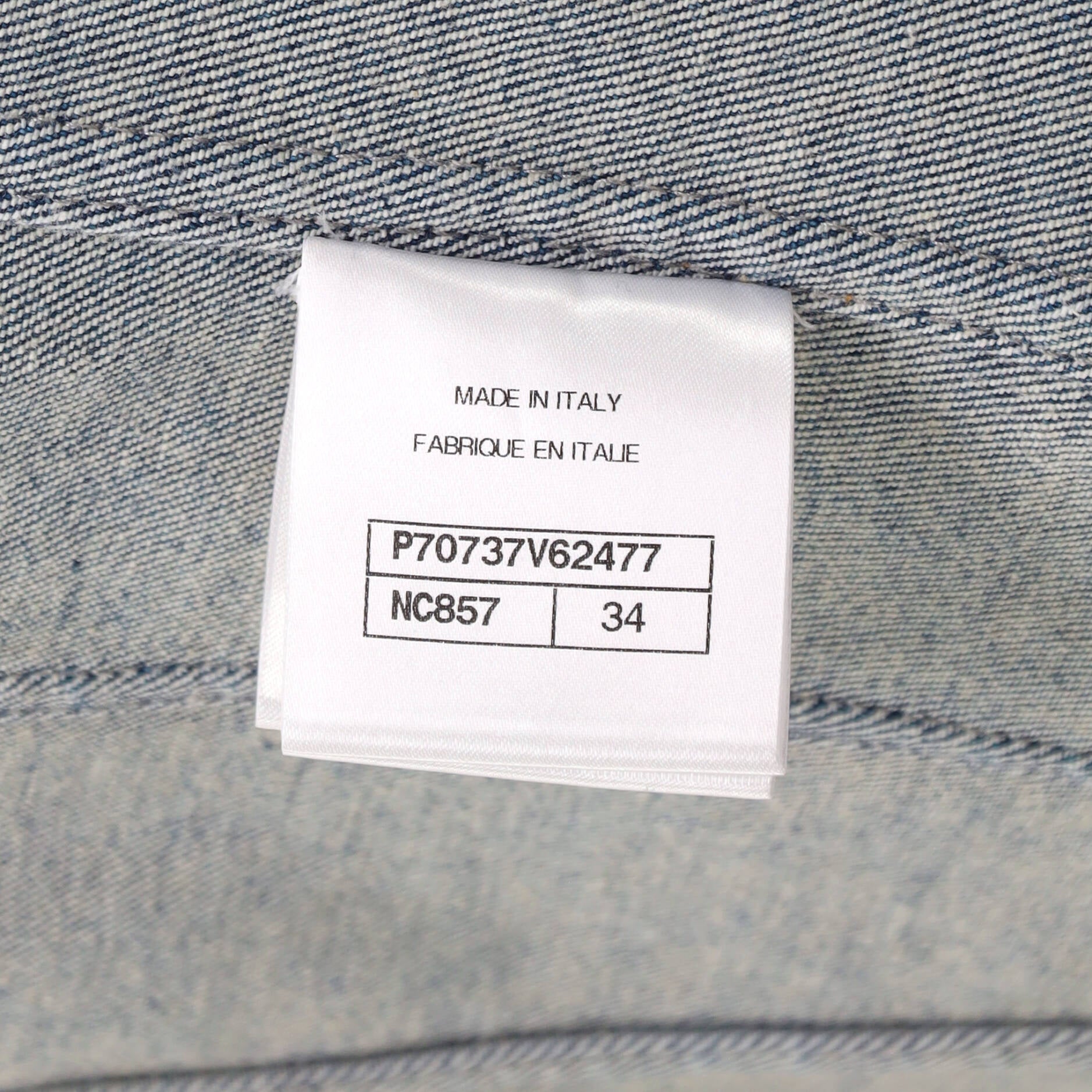 Women's Button Up Jacket Printed Denim