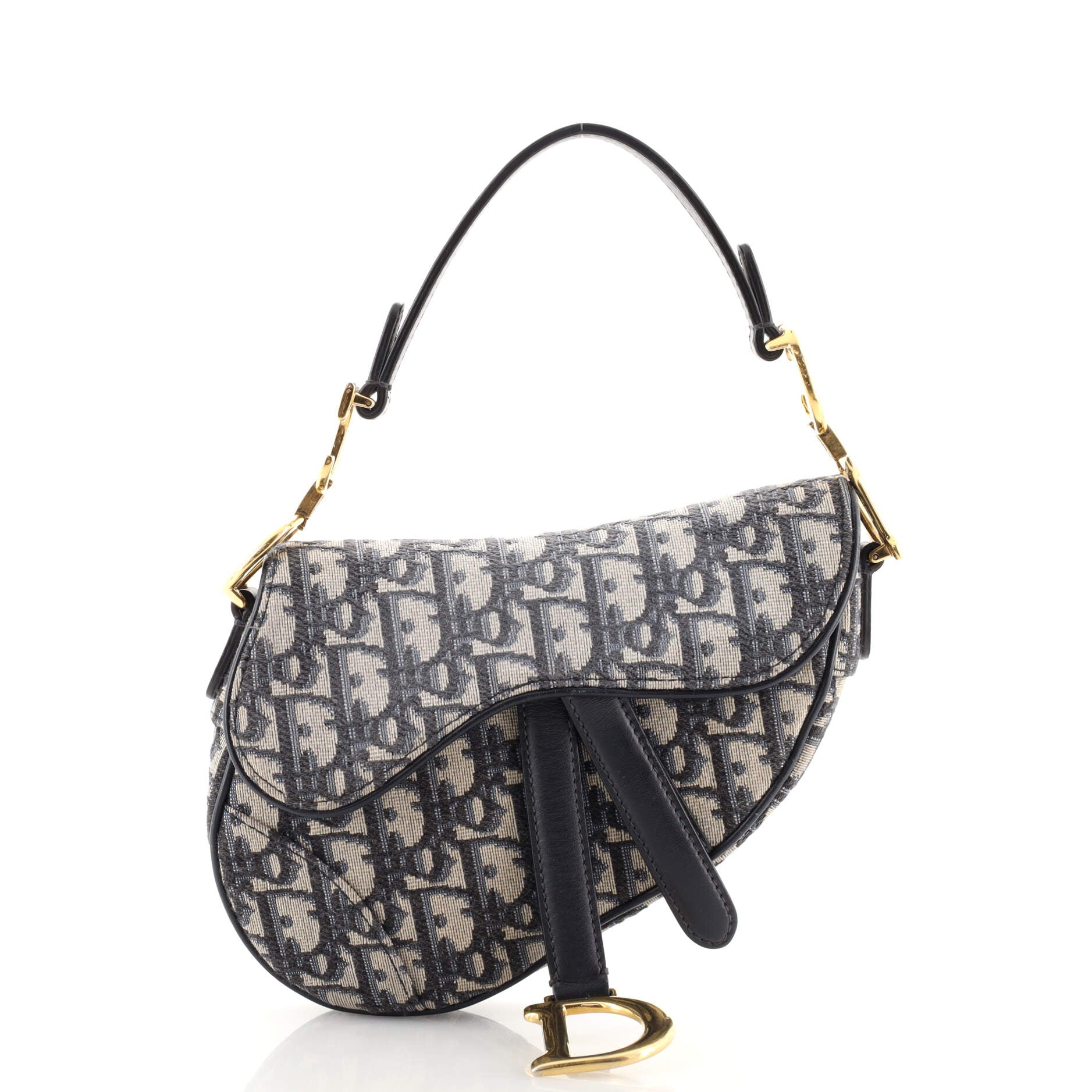 Saddle Handbag Oblique Canvas Mini