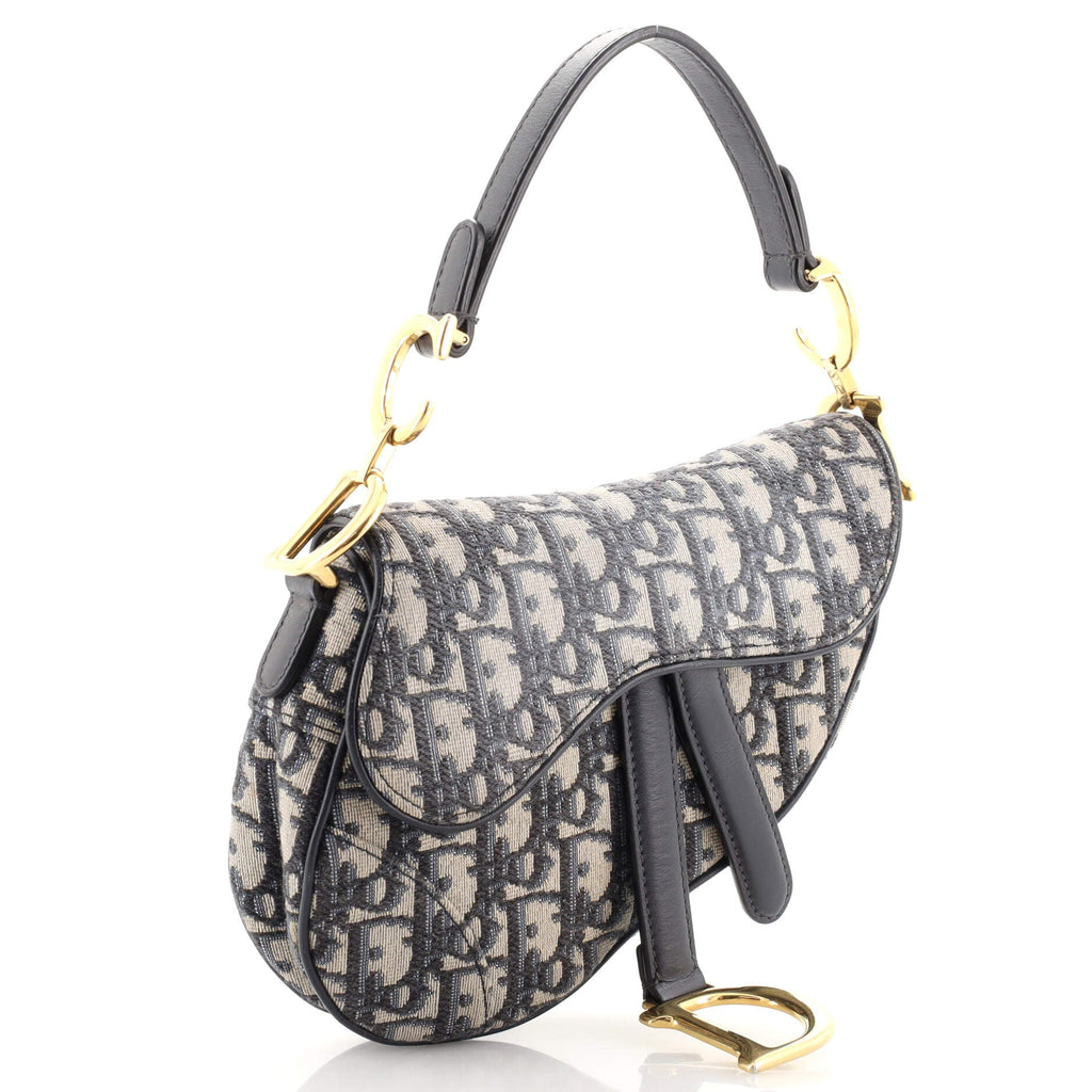 Saddle Handbag Oblique Canvas Mini