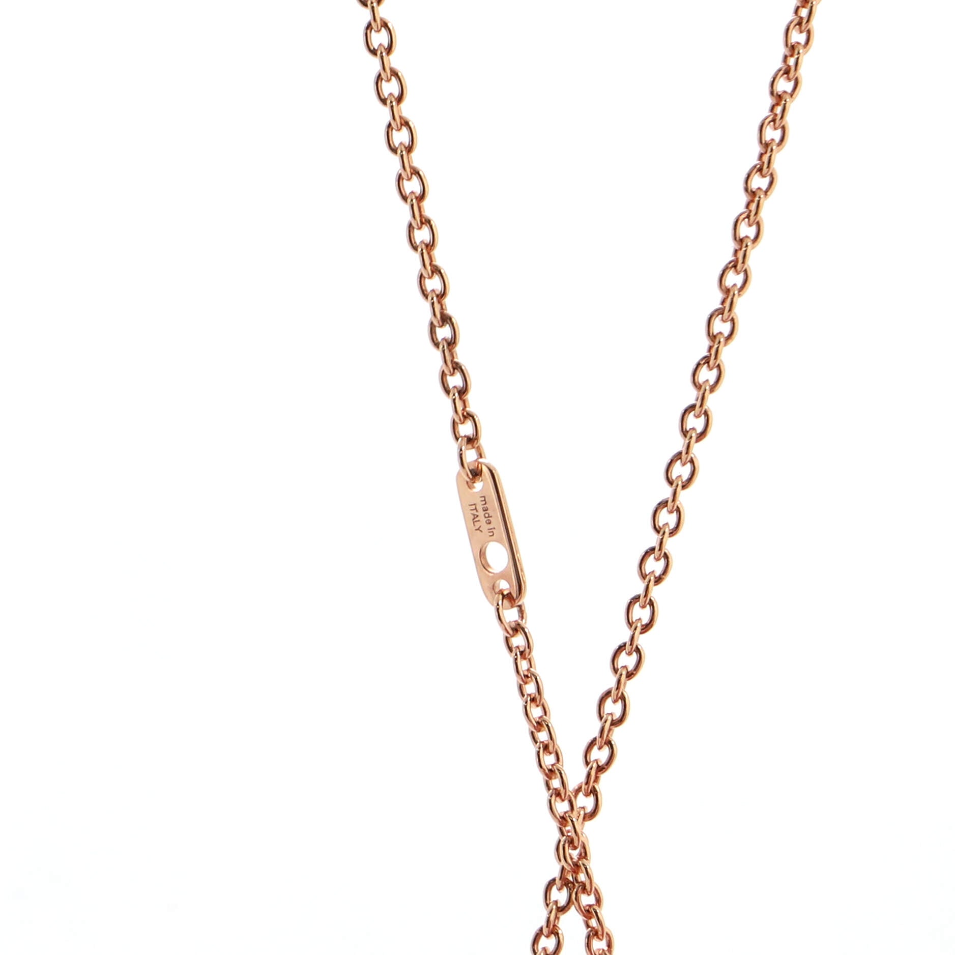 LV and Paris Pendant Necklace Metal