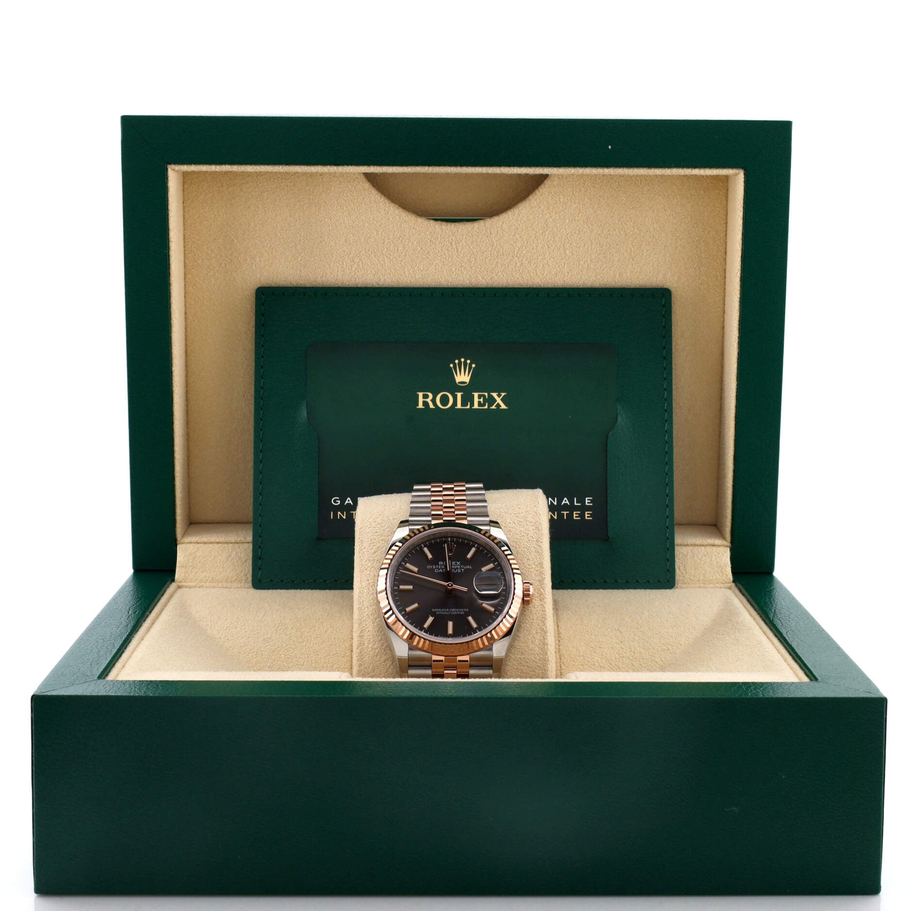 Oyster Perpetual Datejust Automatic Watch Stainless Steel and Rose Gold 36