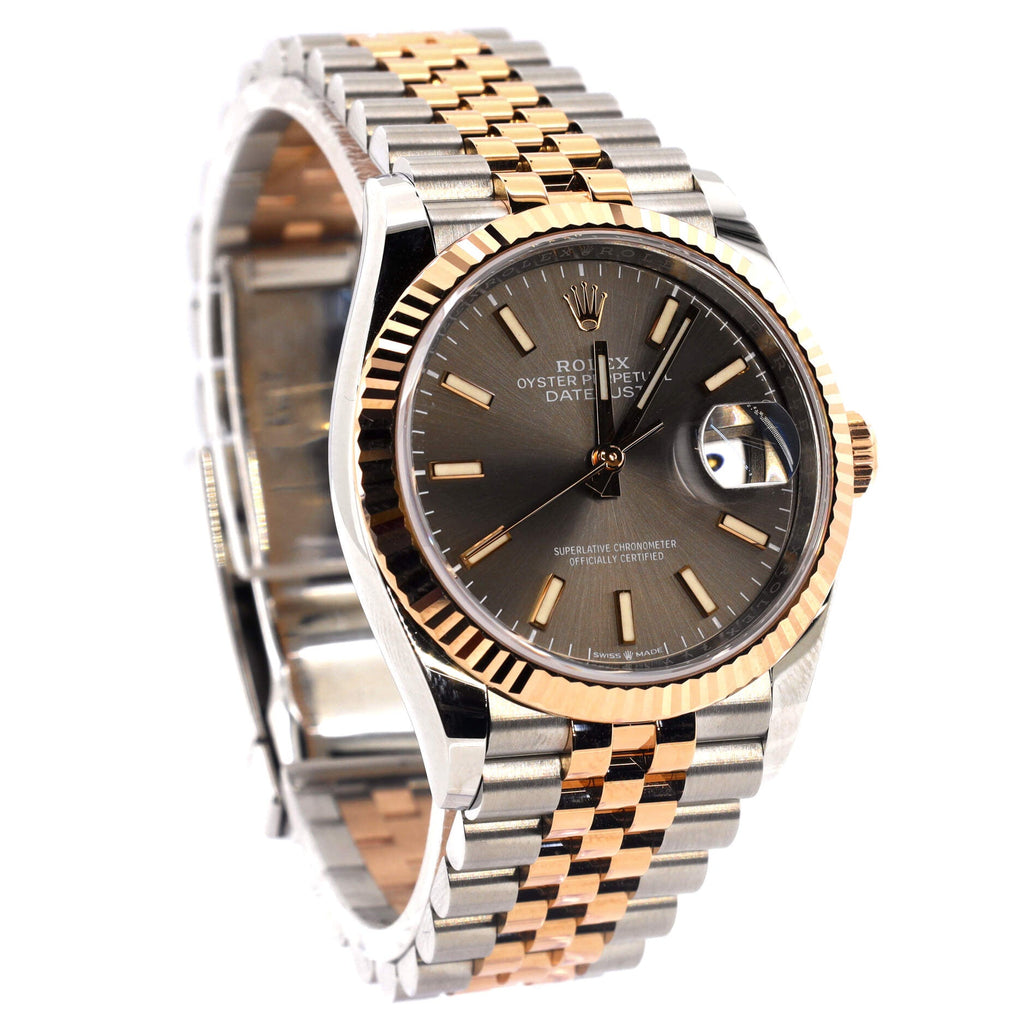 Oyster Perpetual Datejust Automatic Watch Stainless Steel and Rose Gold 36
