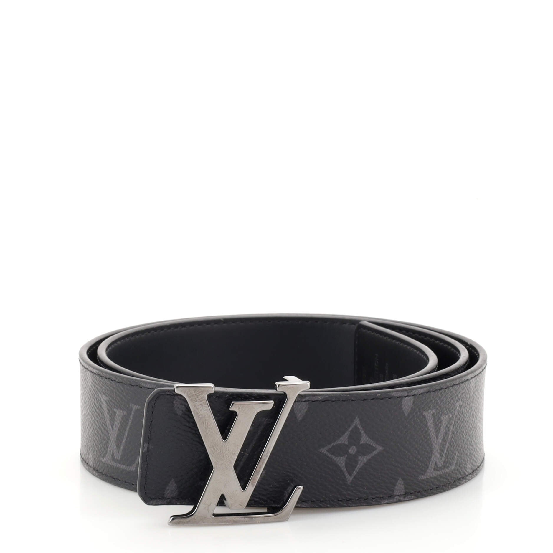 LV Initiales Reversible Belt Monogram Eclipse Canvas Wide 90