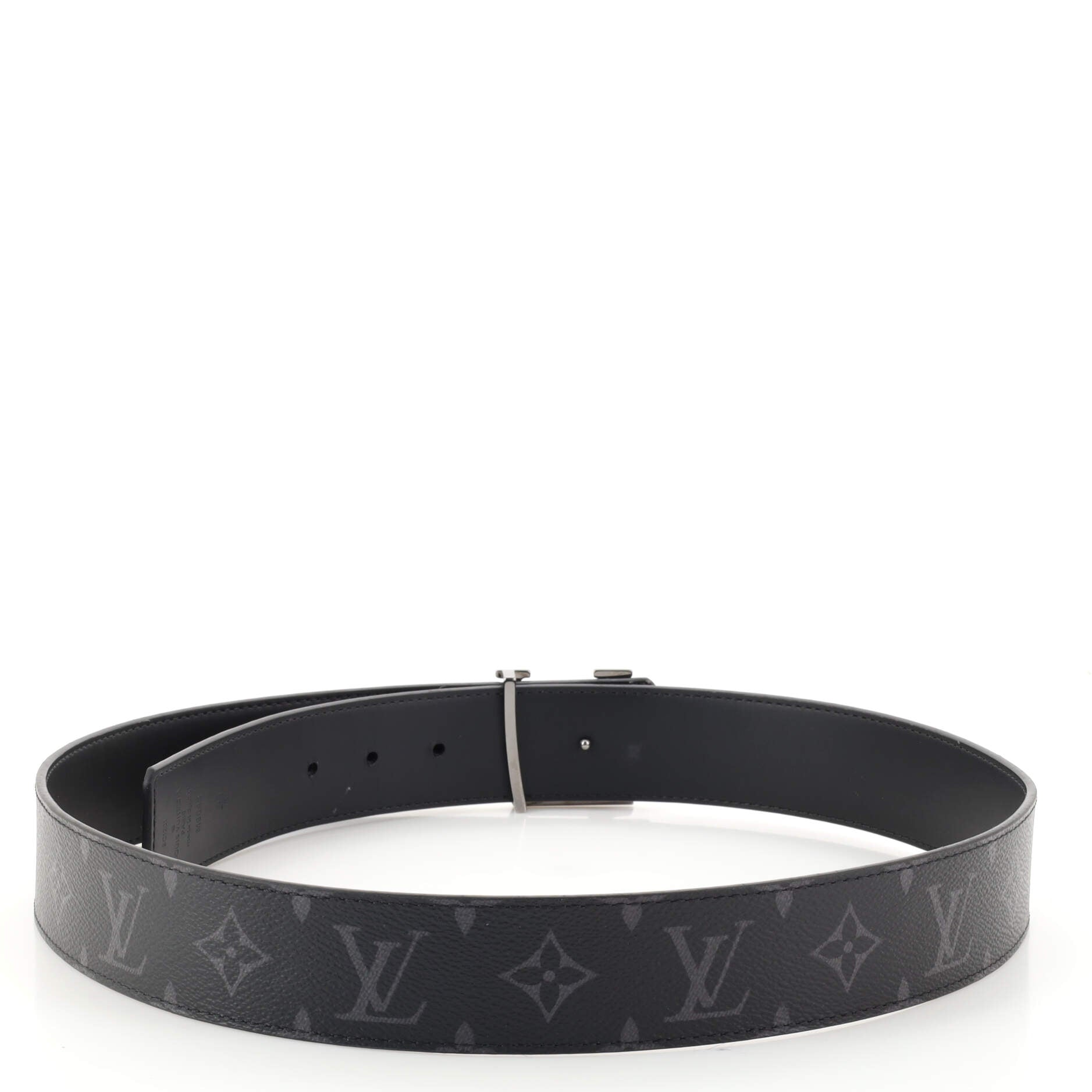 LV Initiales Reversible Belt Monogram Eclipse Canvas Wide 90