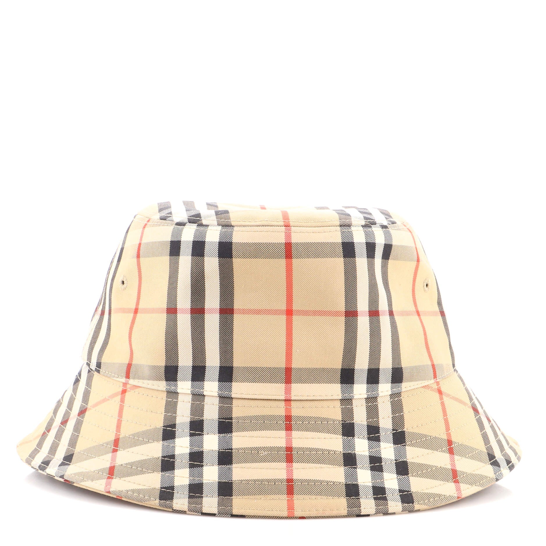 Bucket Hat Vintage Check Canvas