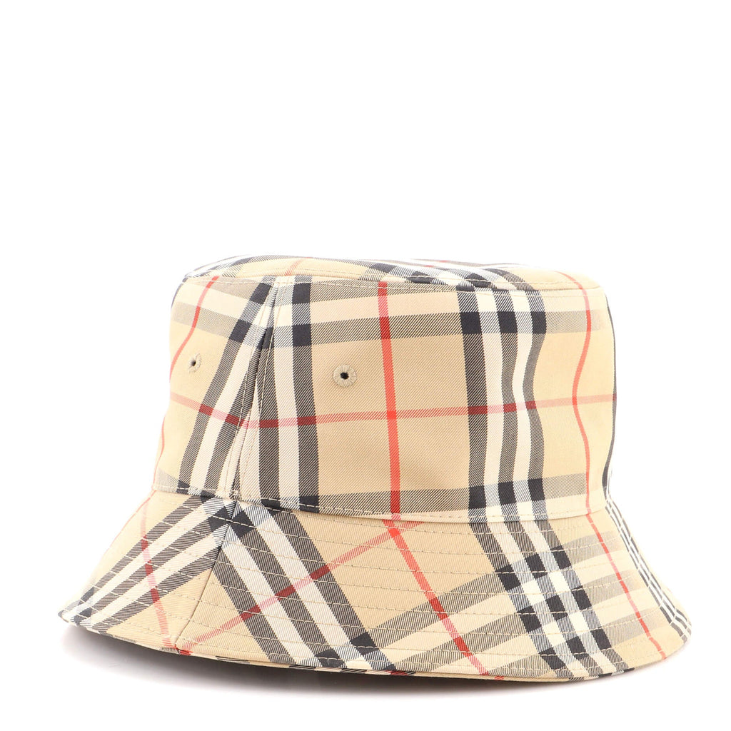 Bucket Hat Vintage Check Canvas