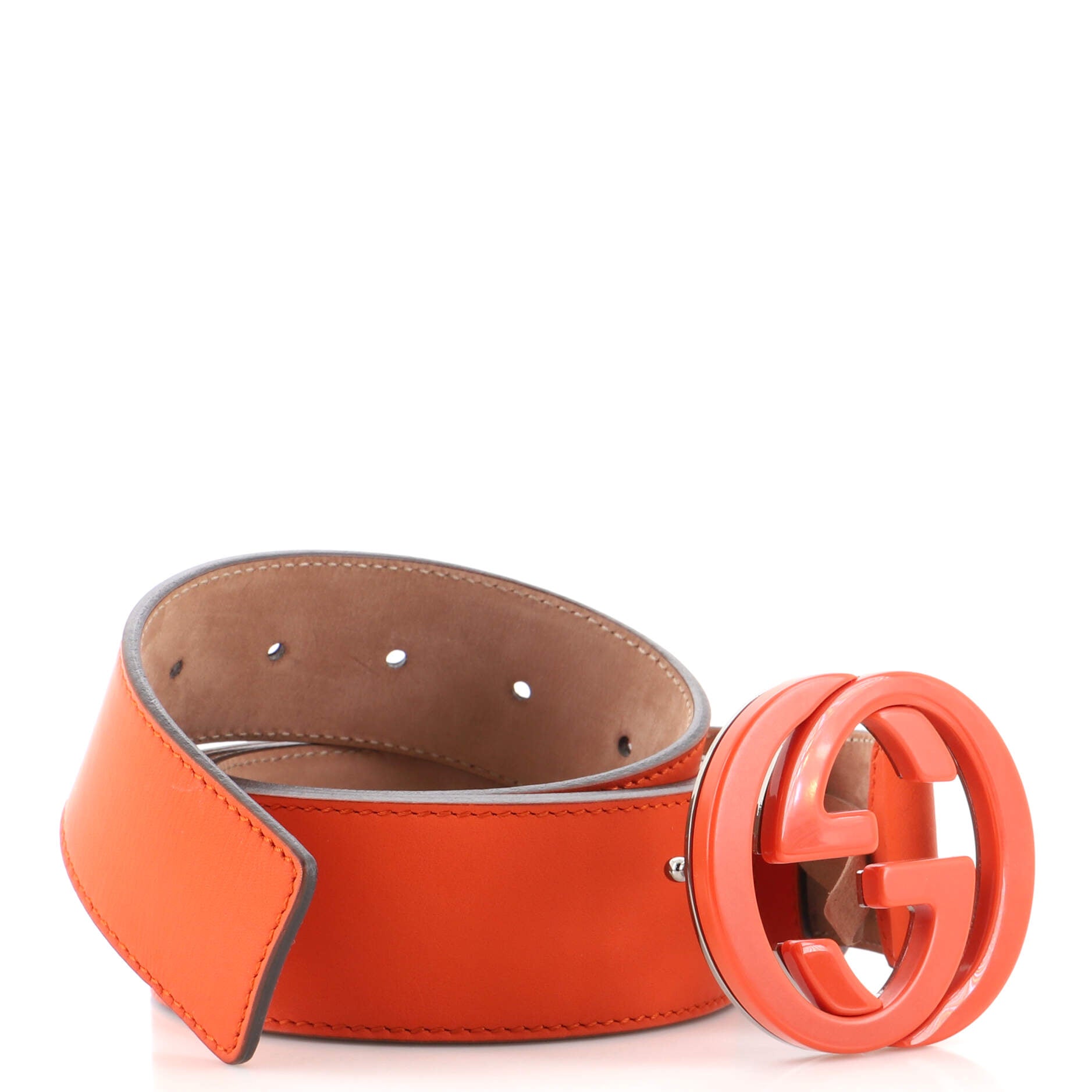 Interlocking G Belt Leather Wide 105