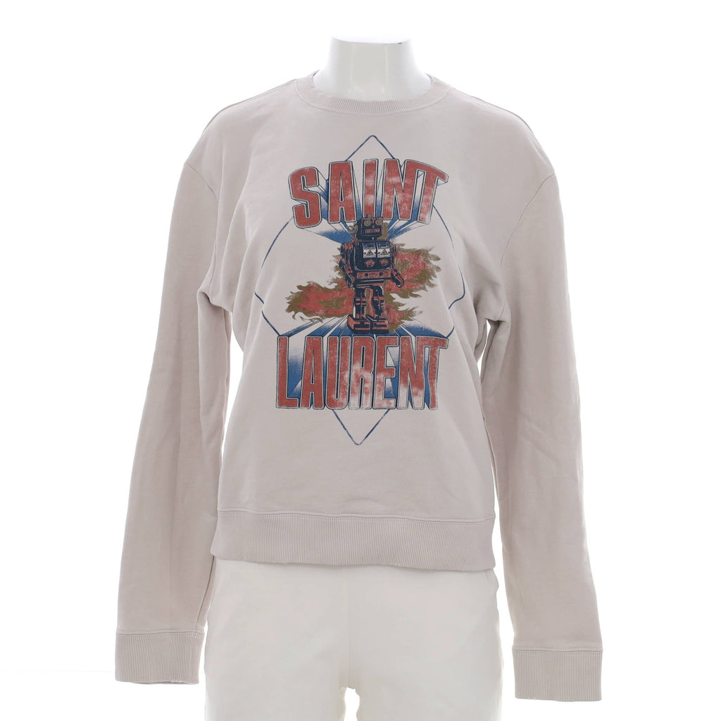 Women's Graphic Crew Neck Sweater Printed Cotton