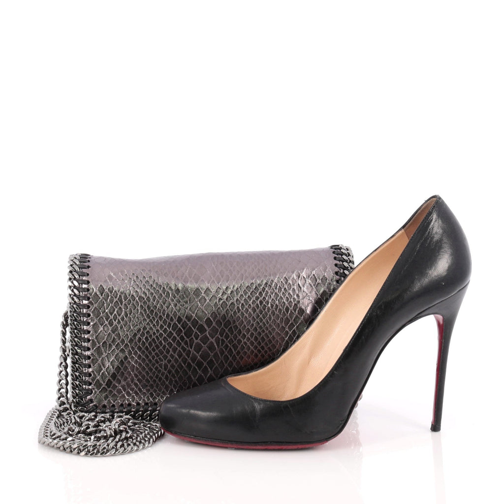 Falabella Crossbody Bag Faux Snakeskin Mini