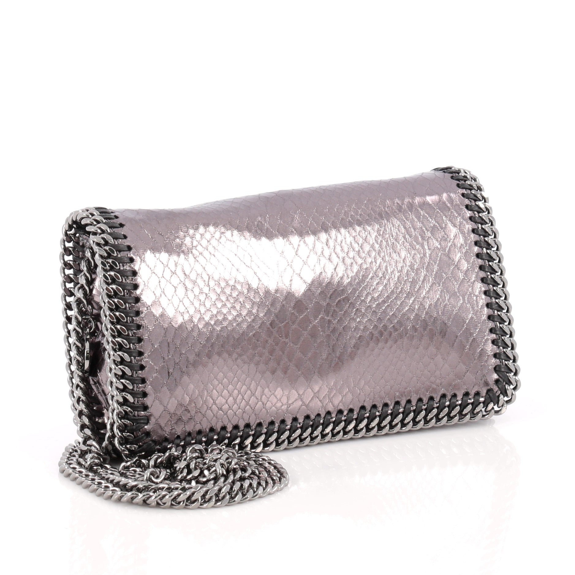 Falabella Crossbody Bag Faux Snakeskin Mini