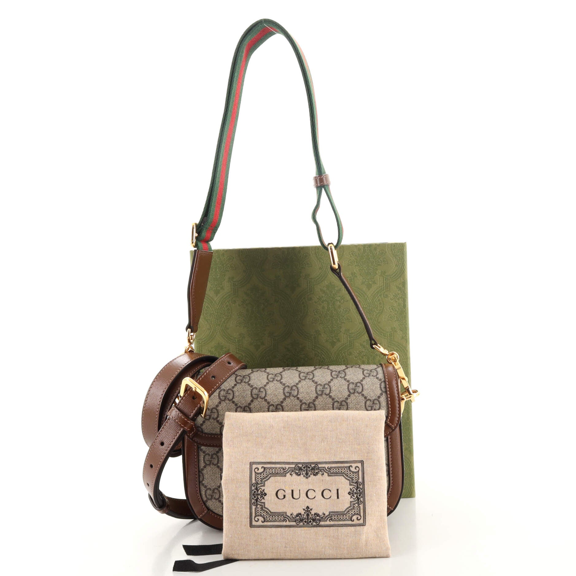 Horsebit 1955 Shoulder Bag GG Coated Canvas Mini