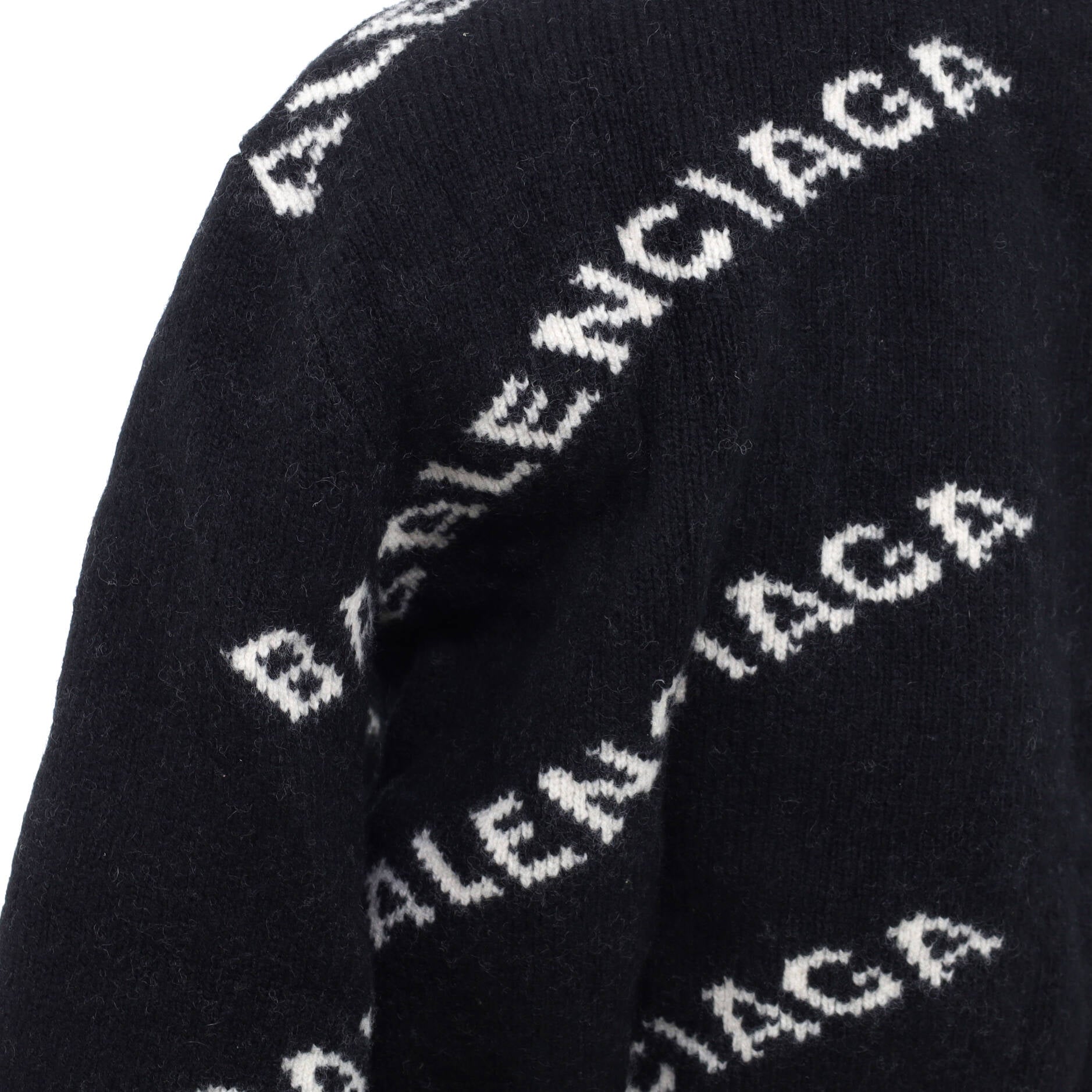 Women's Allover Logo Sweater Wool Blend