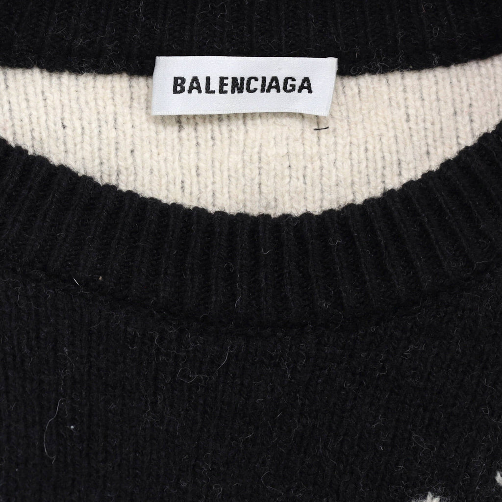 Women's Allover Logo Sweater Wool Blend