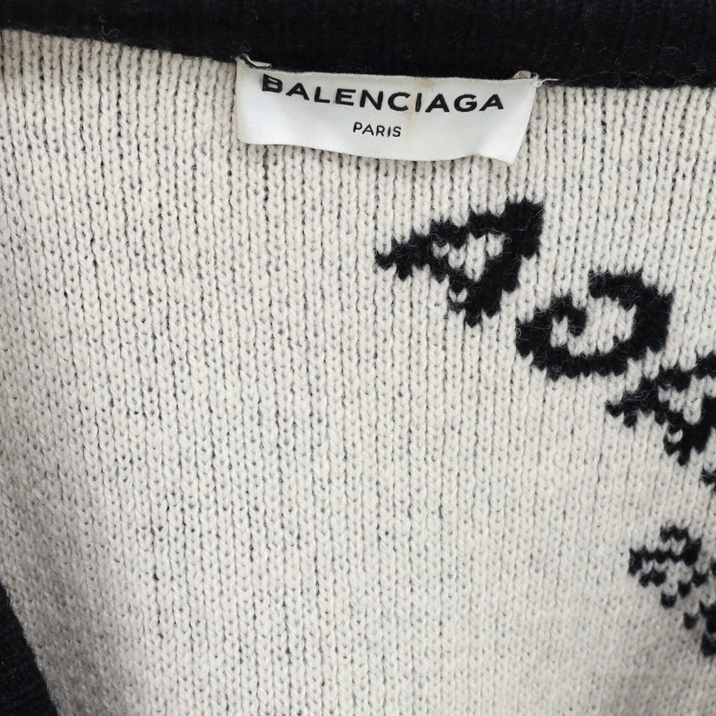 Women's V-Neck Logo Sweater Wool Blend
