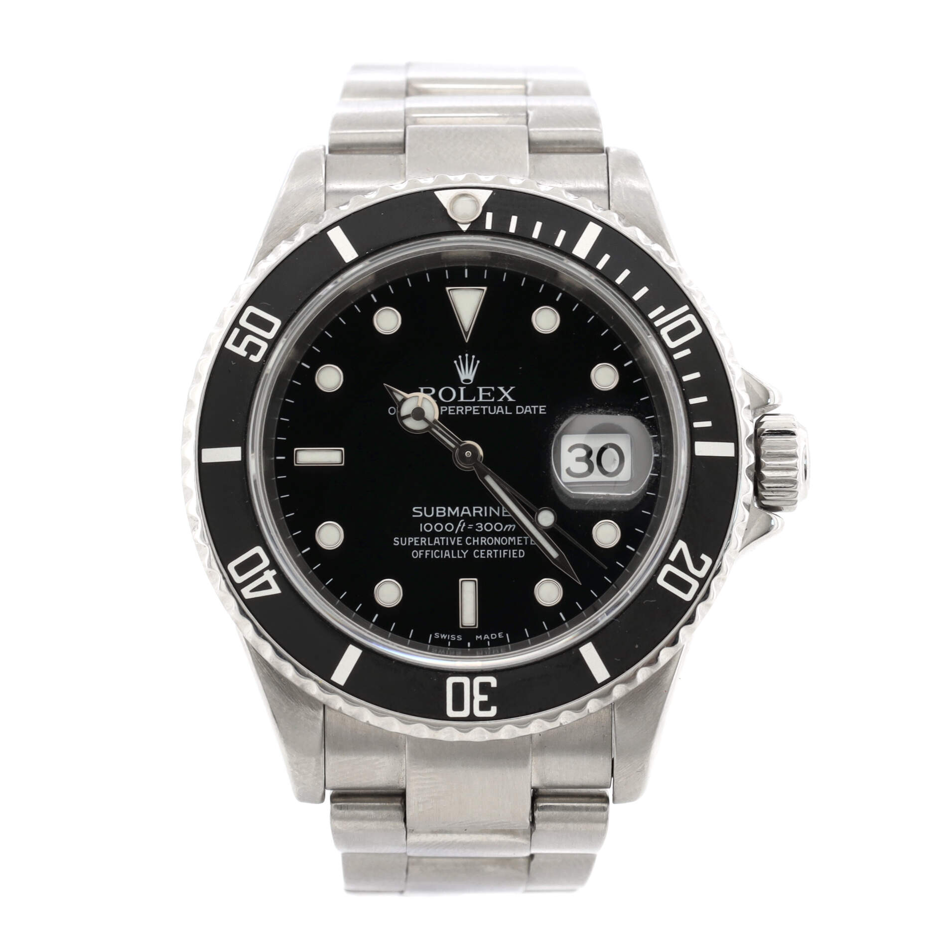Oyster Perpetual Submariner Date Automatic Watch Stainless Steel 40
