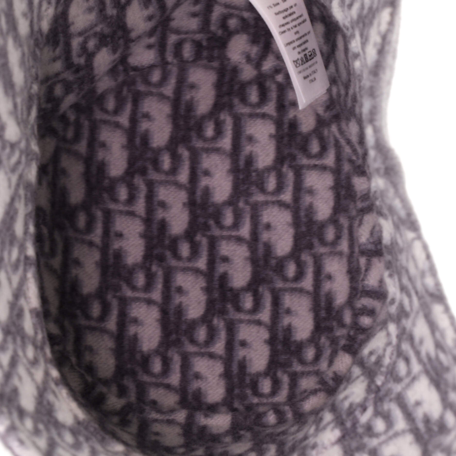 Small Brim Reversible Bucket Hat Wool and Oblique Wool