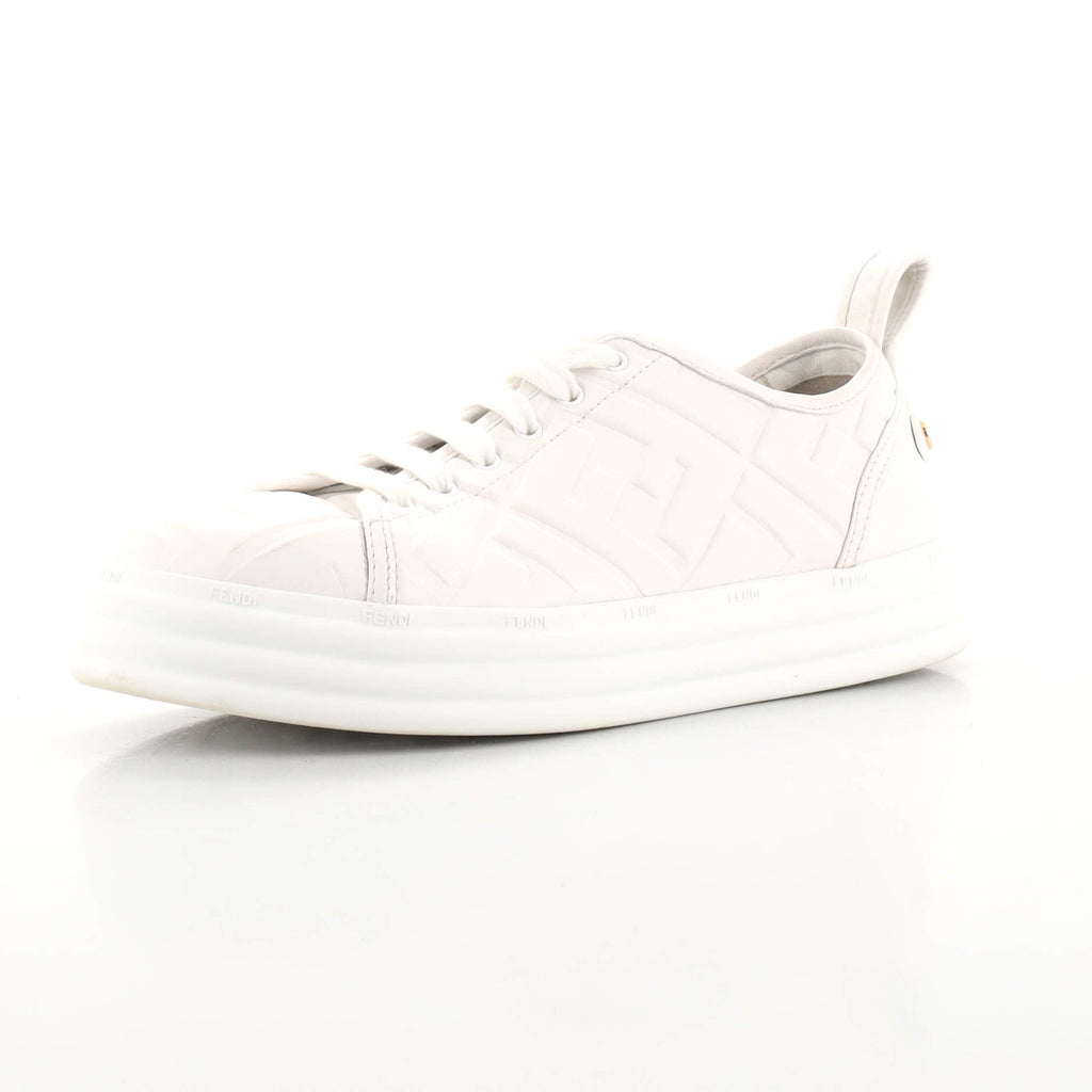Women's Low-Top Sneakers Zucca Embossed Leather
