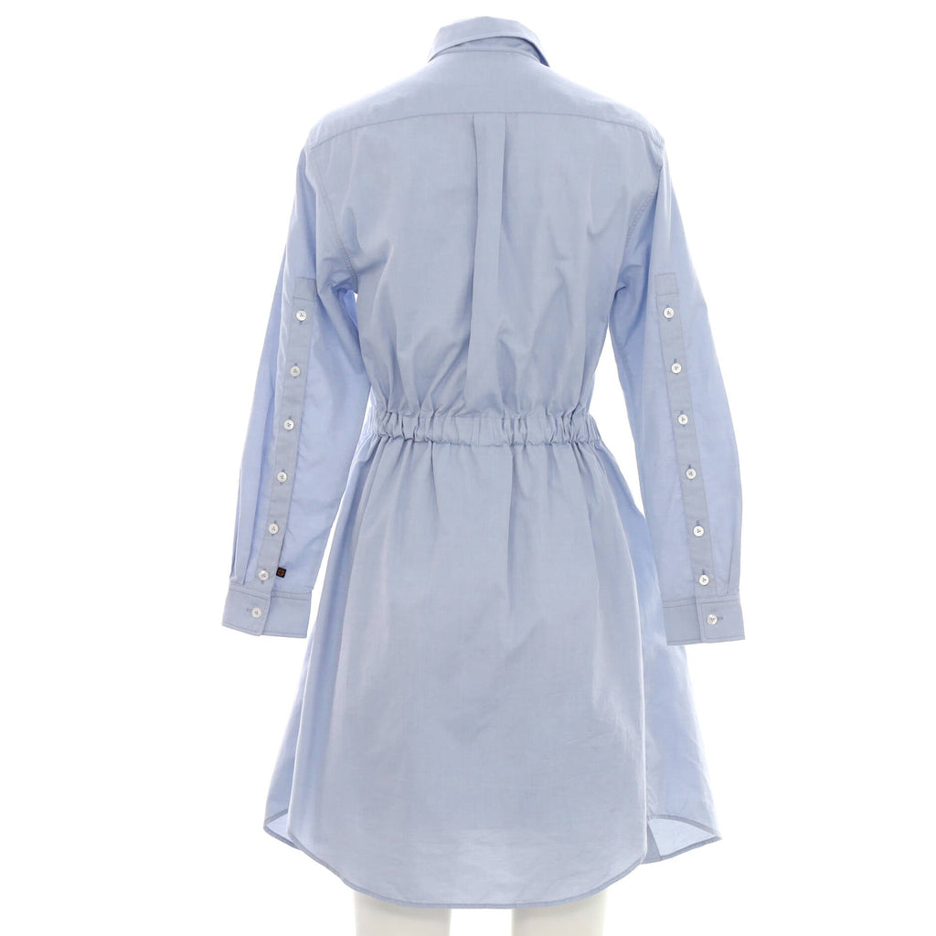 Women's Trompe L'oeil Tailored Shirt Dress Cotton