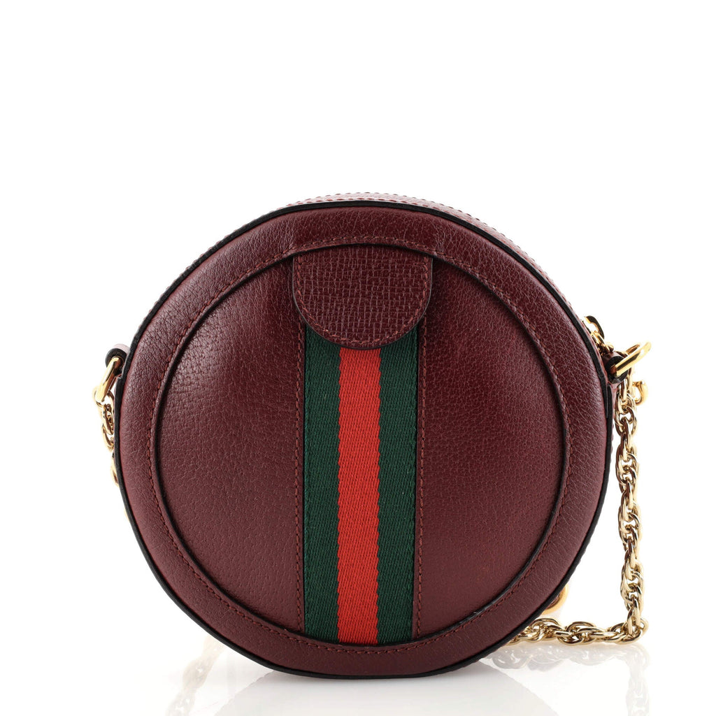 Ophidia Round Shoulder Bag Leather Mini